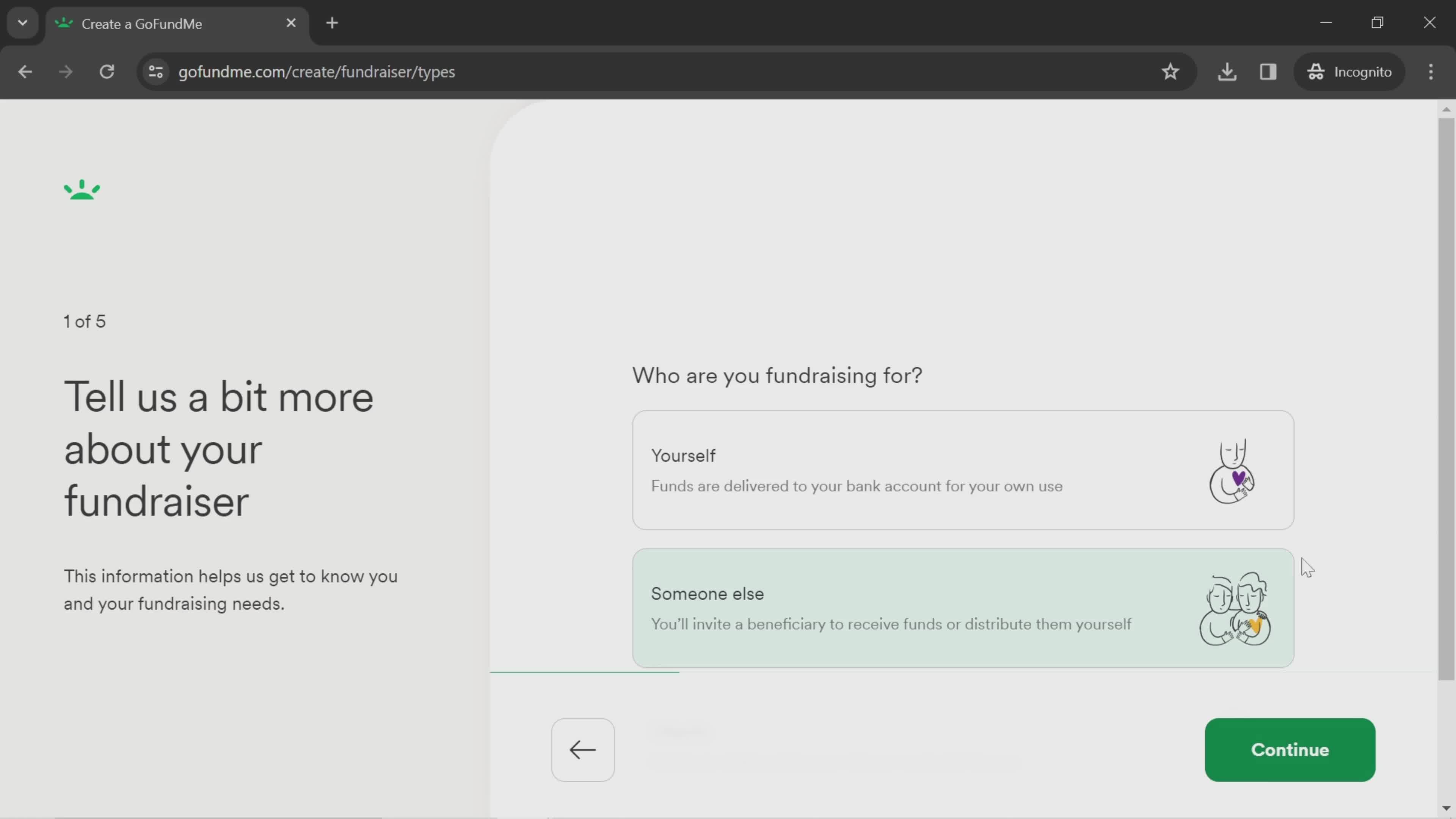 Onboarding screenshot