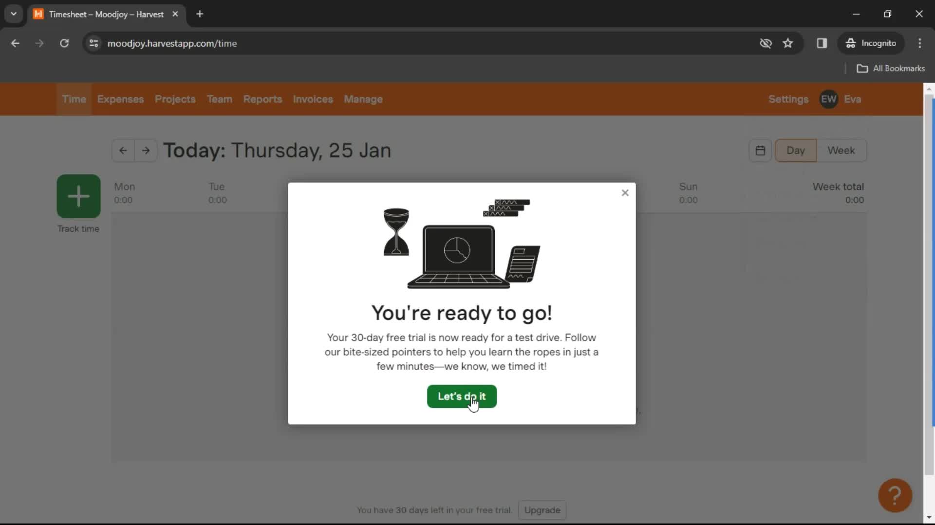 Onboarding screenshot