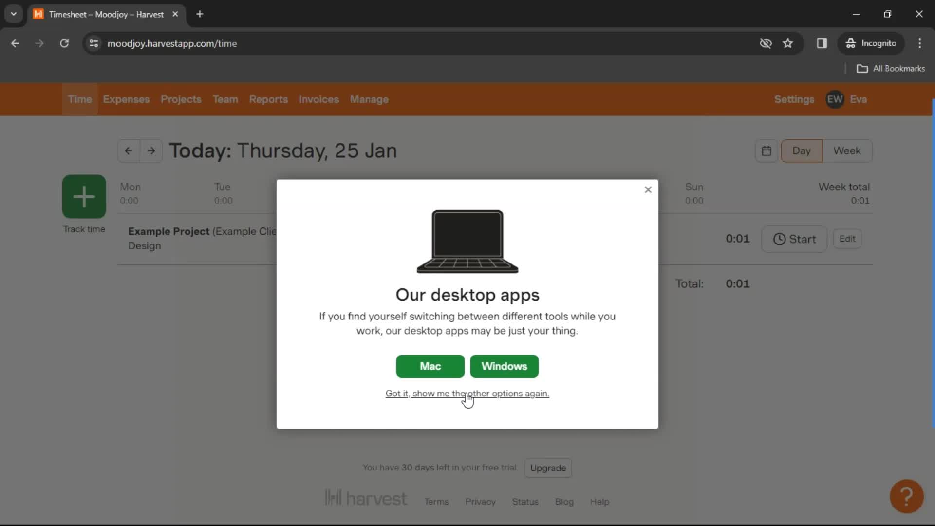 Onboarding screenshot