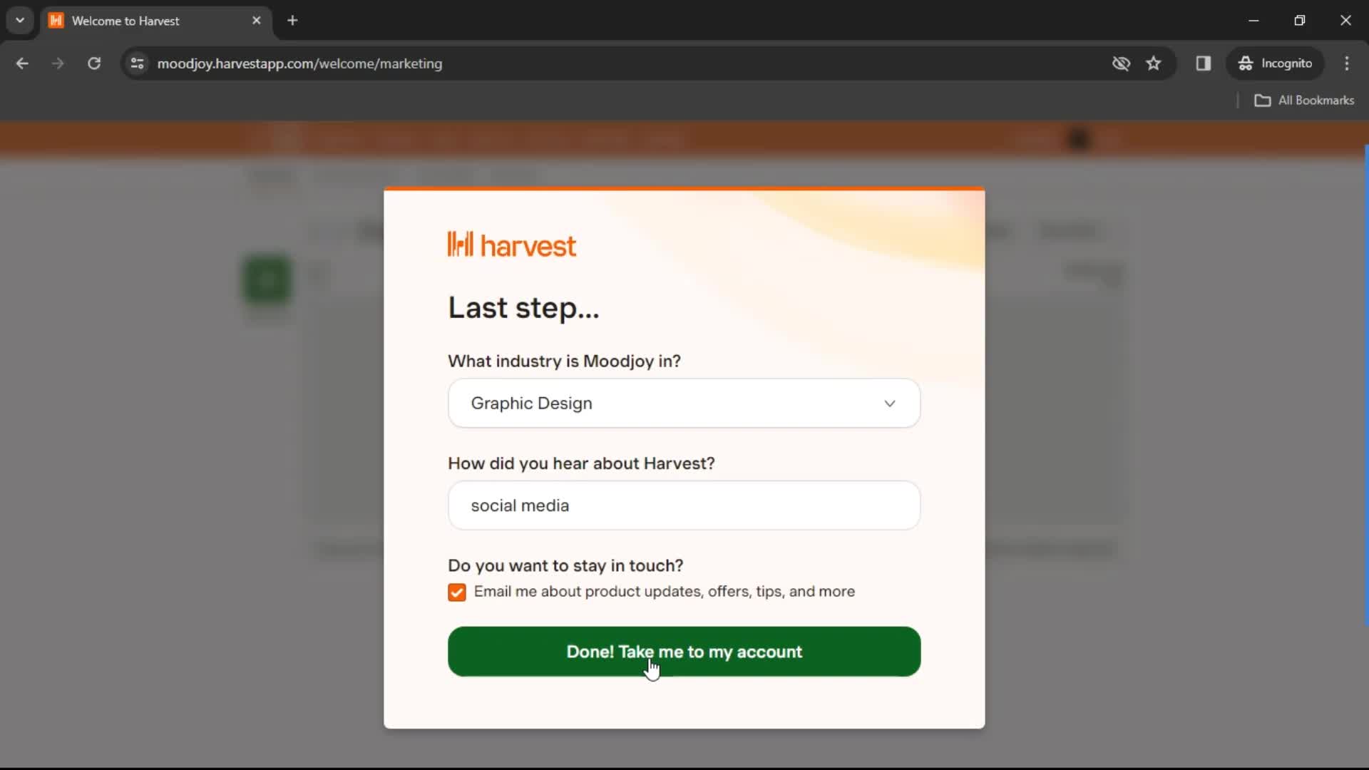 Onboarding screenshot