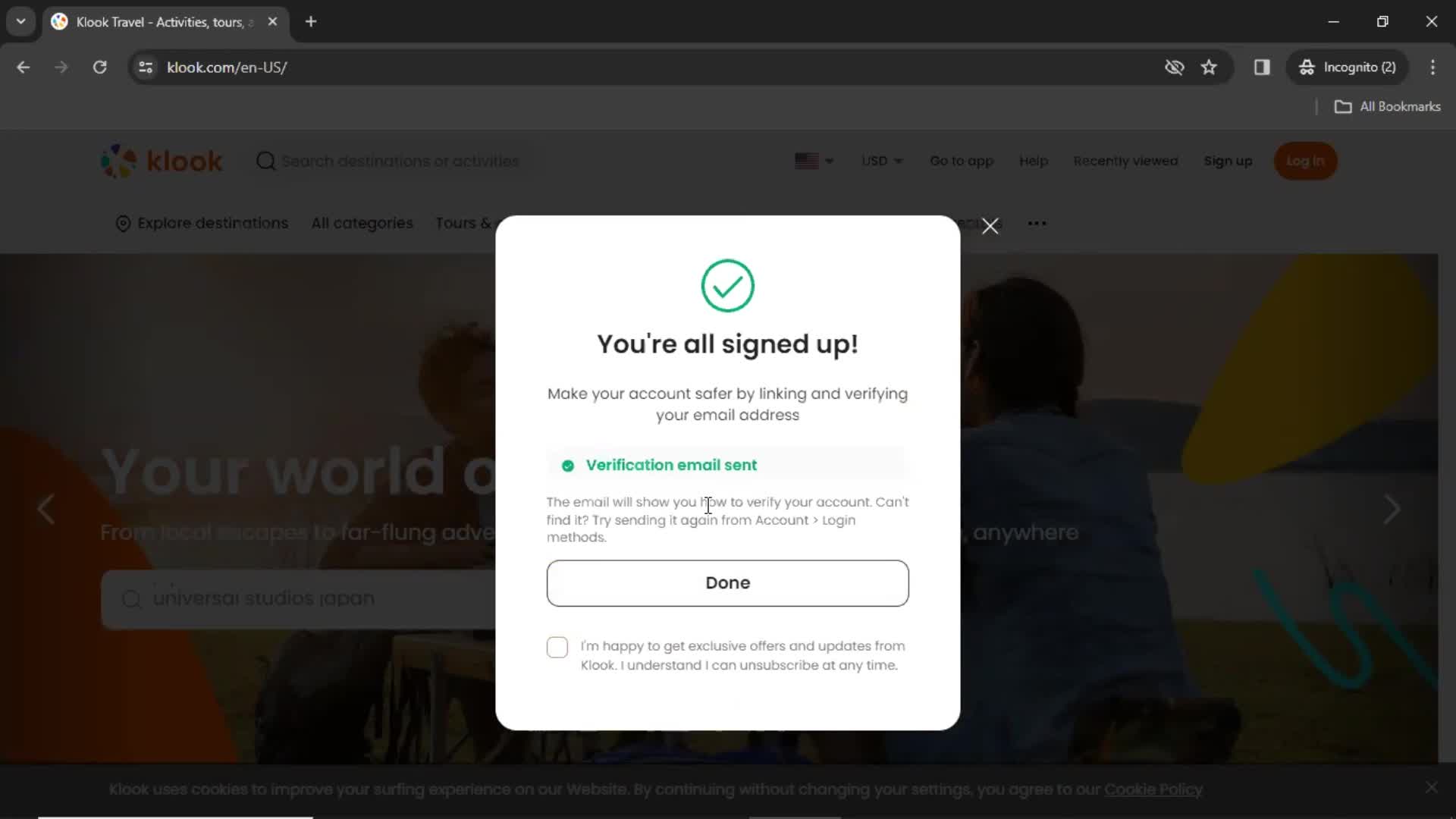 Onboarding screenshot