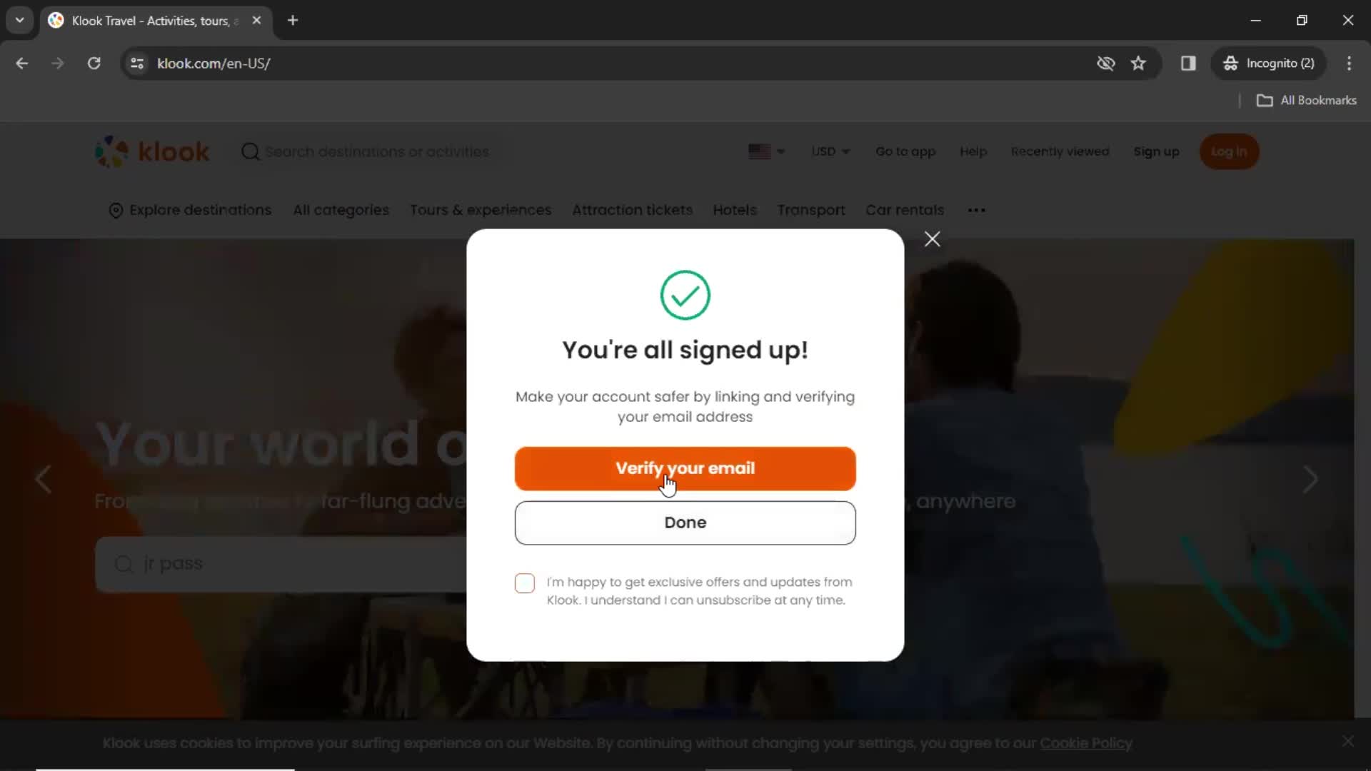 Onboarding screenshot