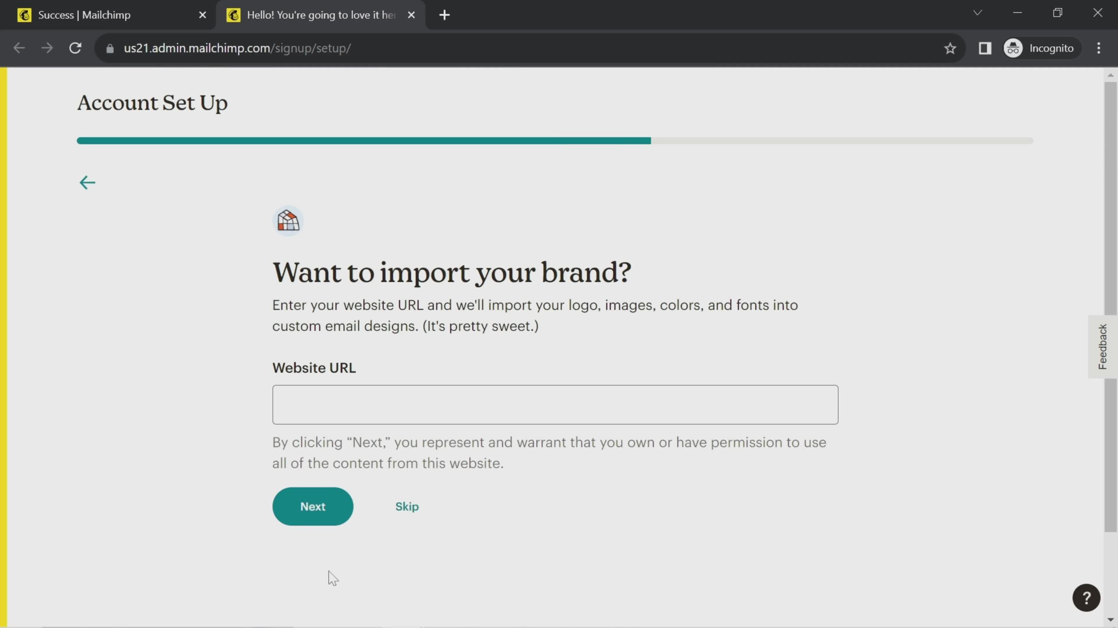 Onboarding screenshot