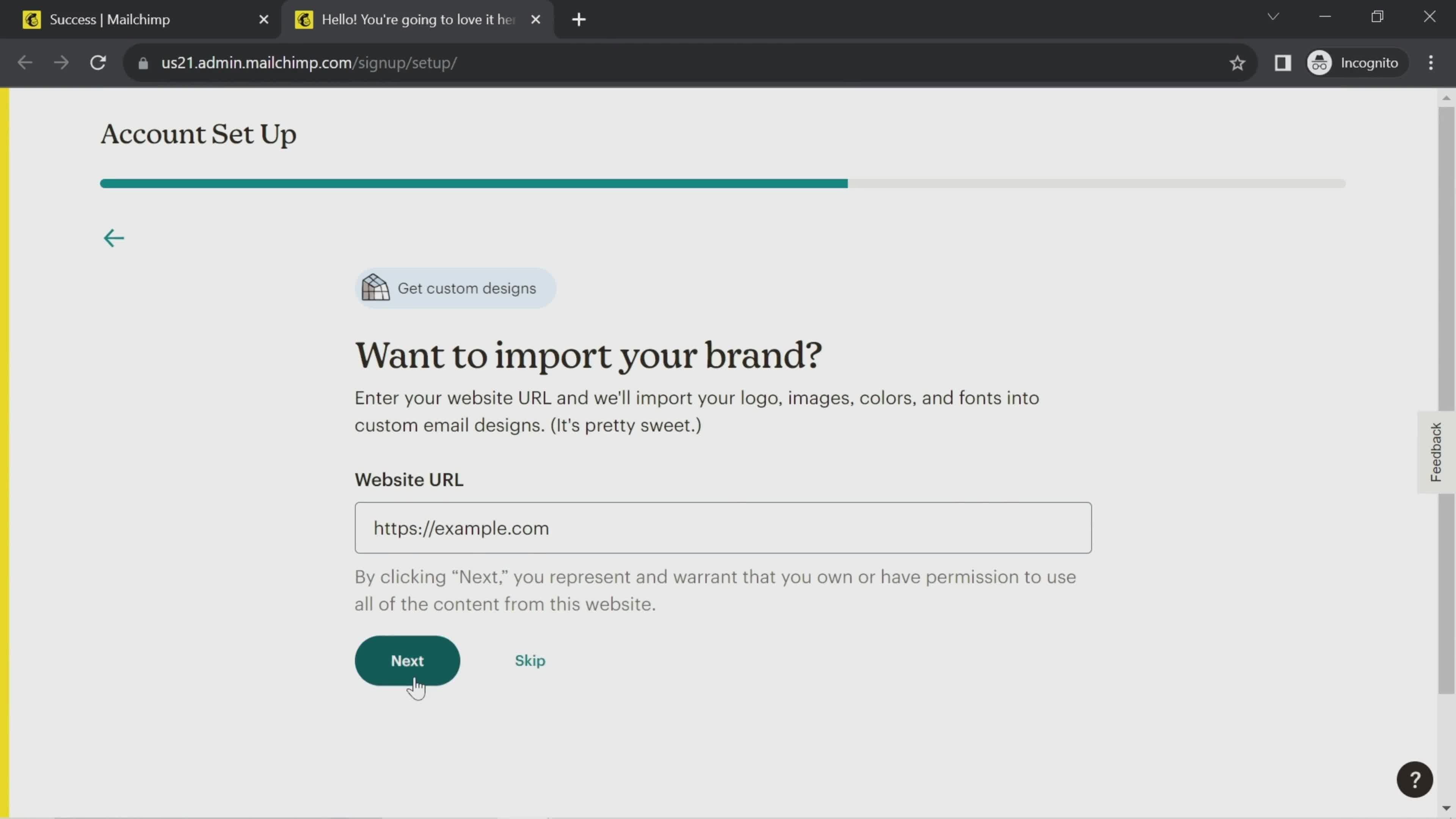 Onboarding screenshot