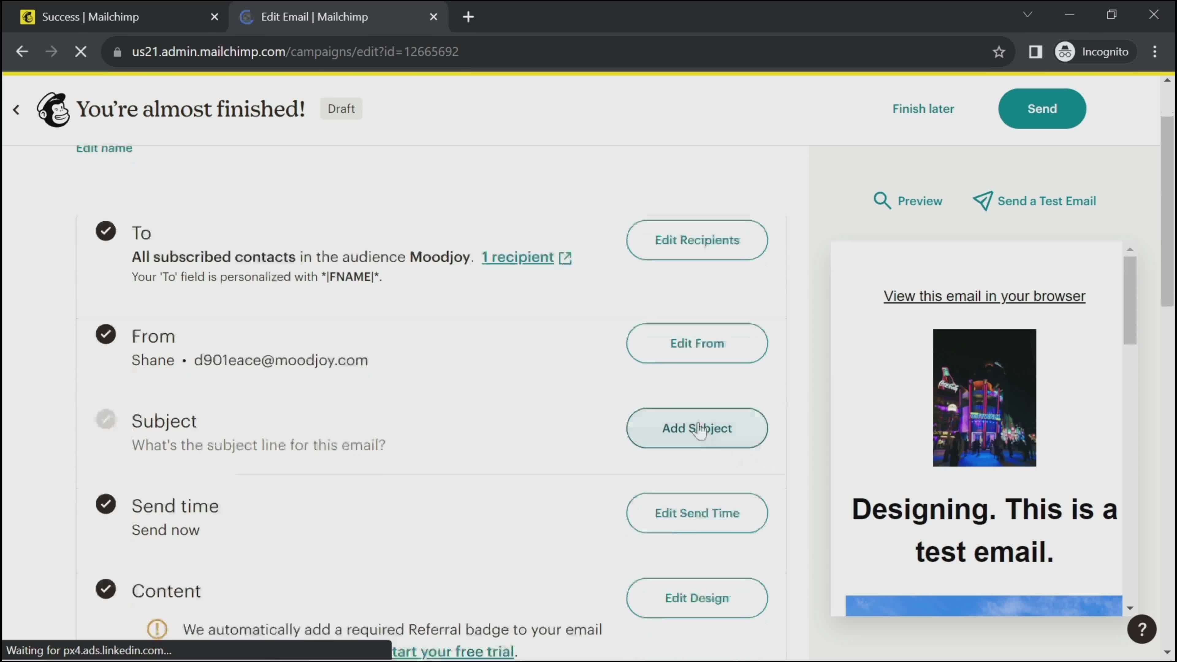 Onboarding screenshot