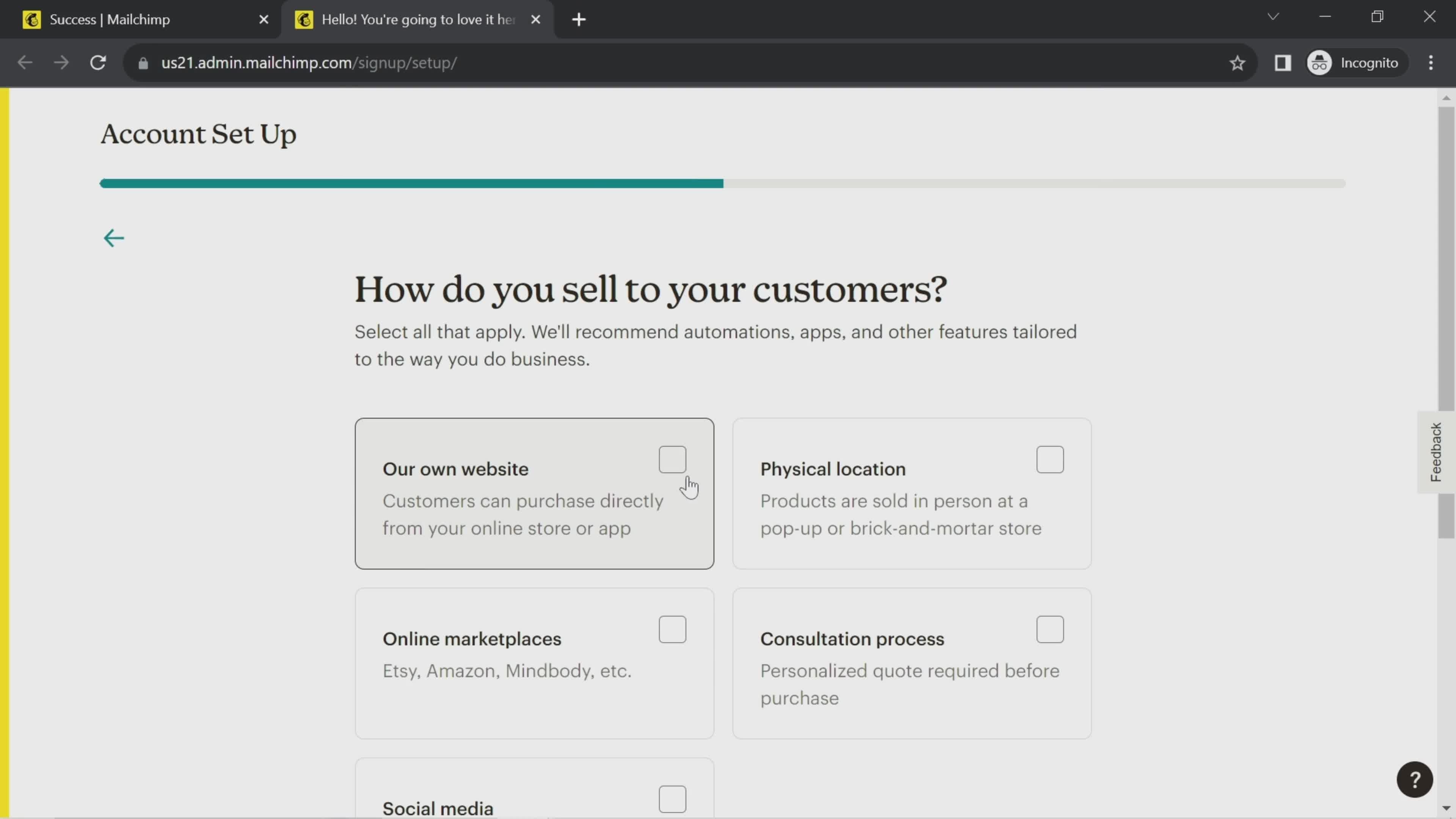 Onboarding screenshot