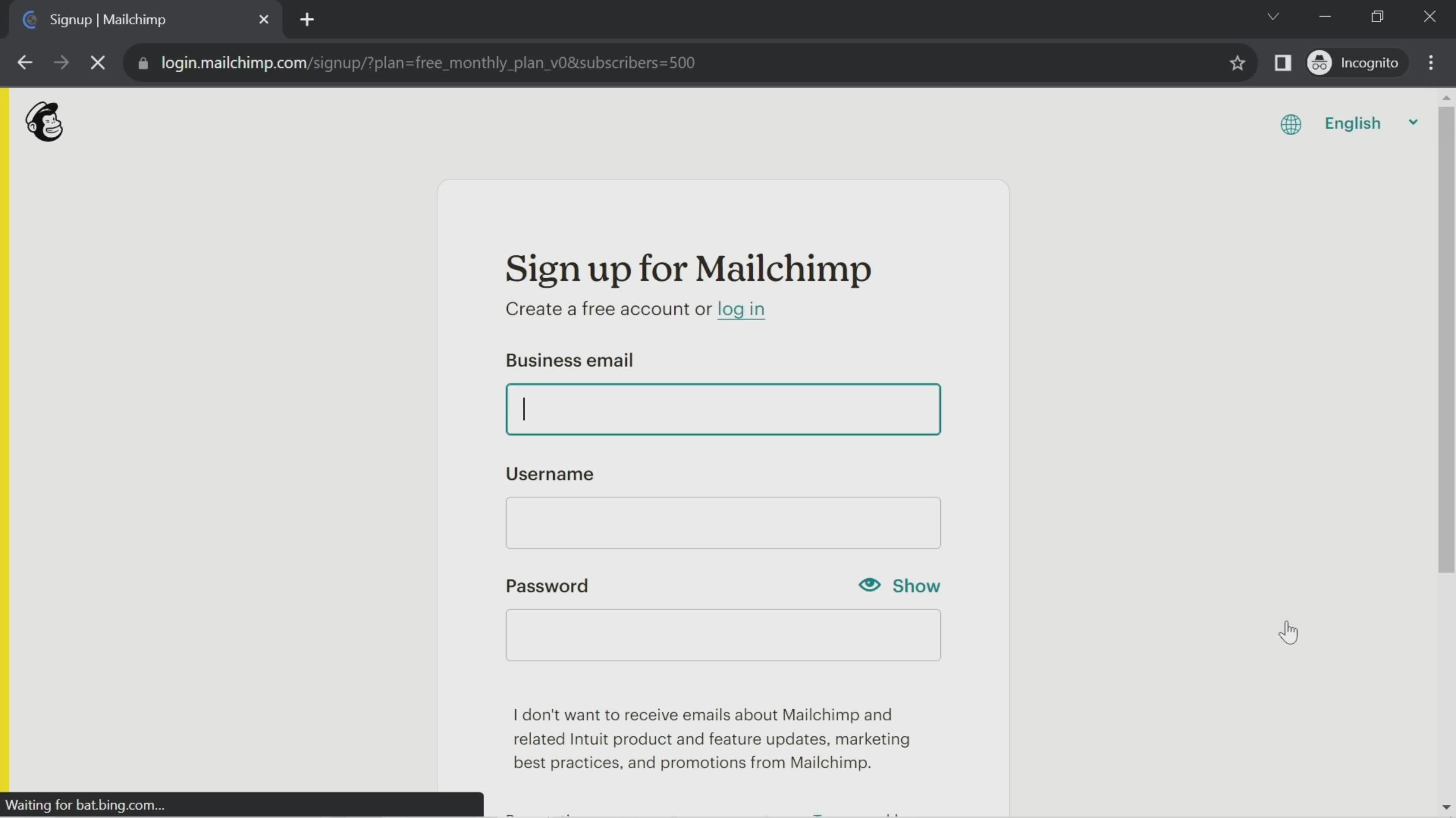 Onboarding screenshot