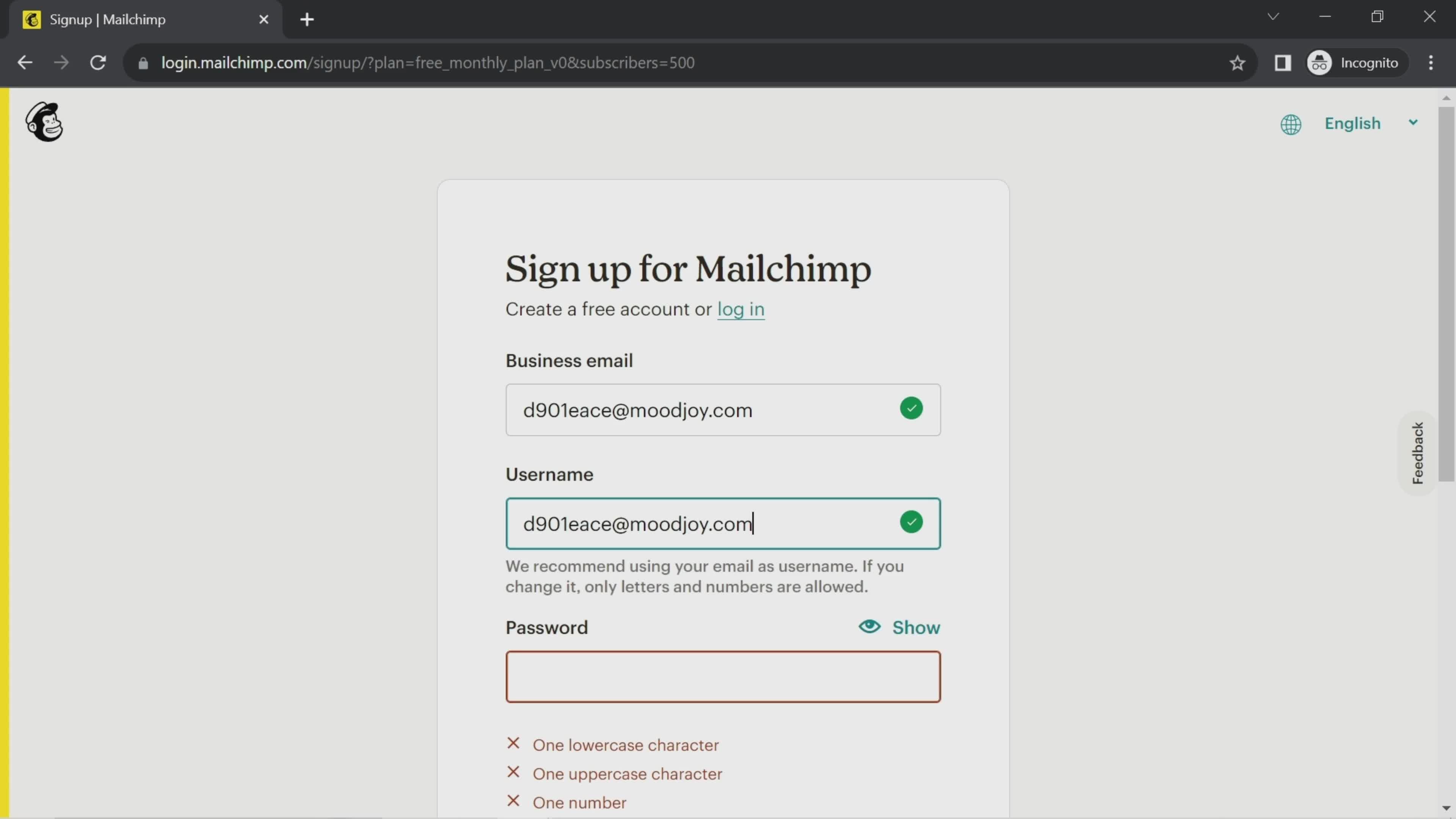 Onboarding screenshot