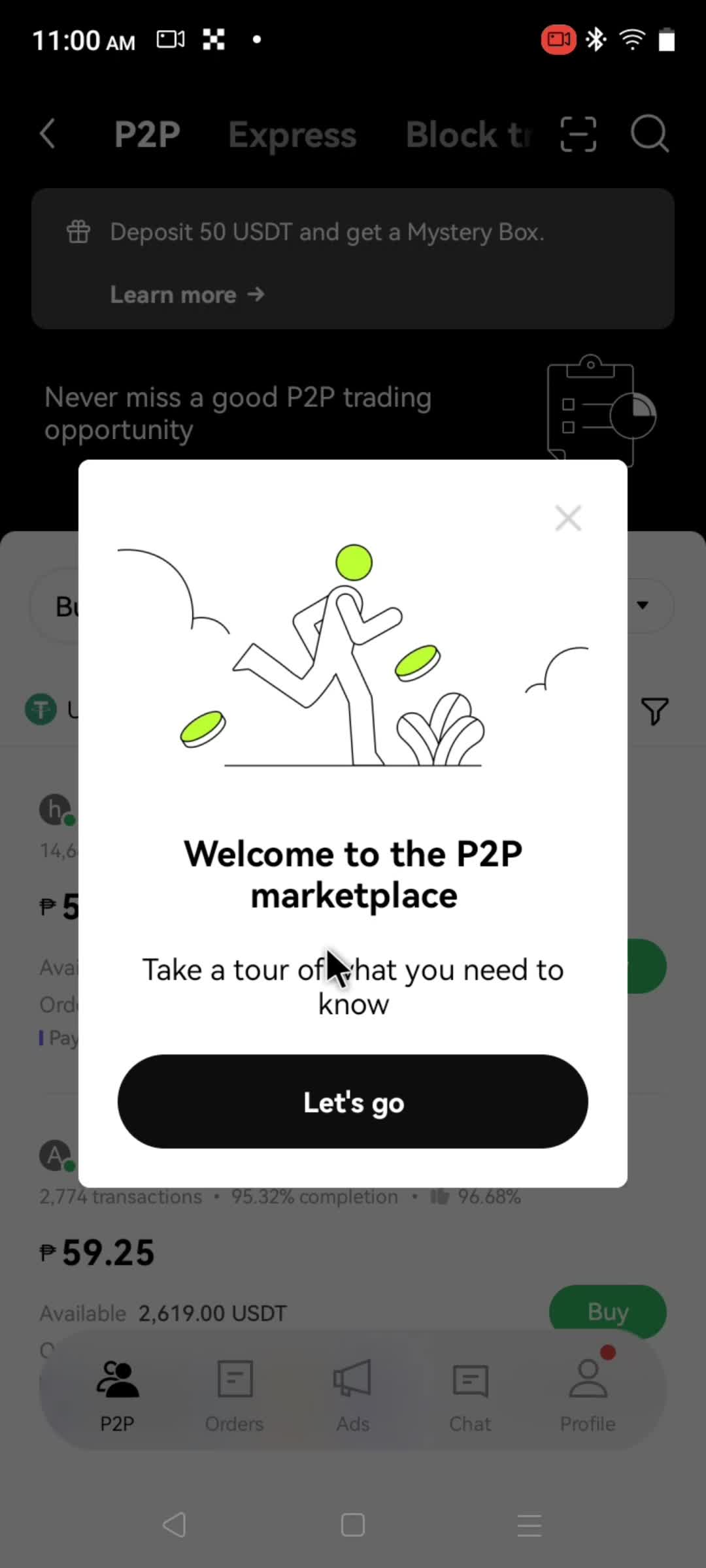 Onboarding screenshot