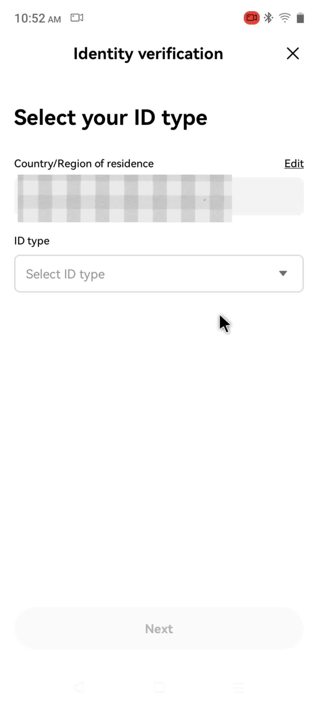 Onboarding screenshot