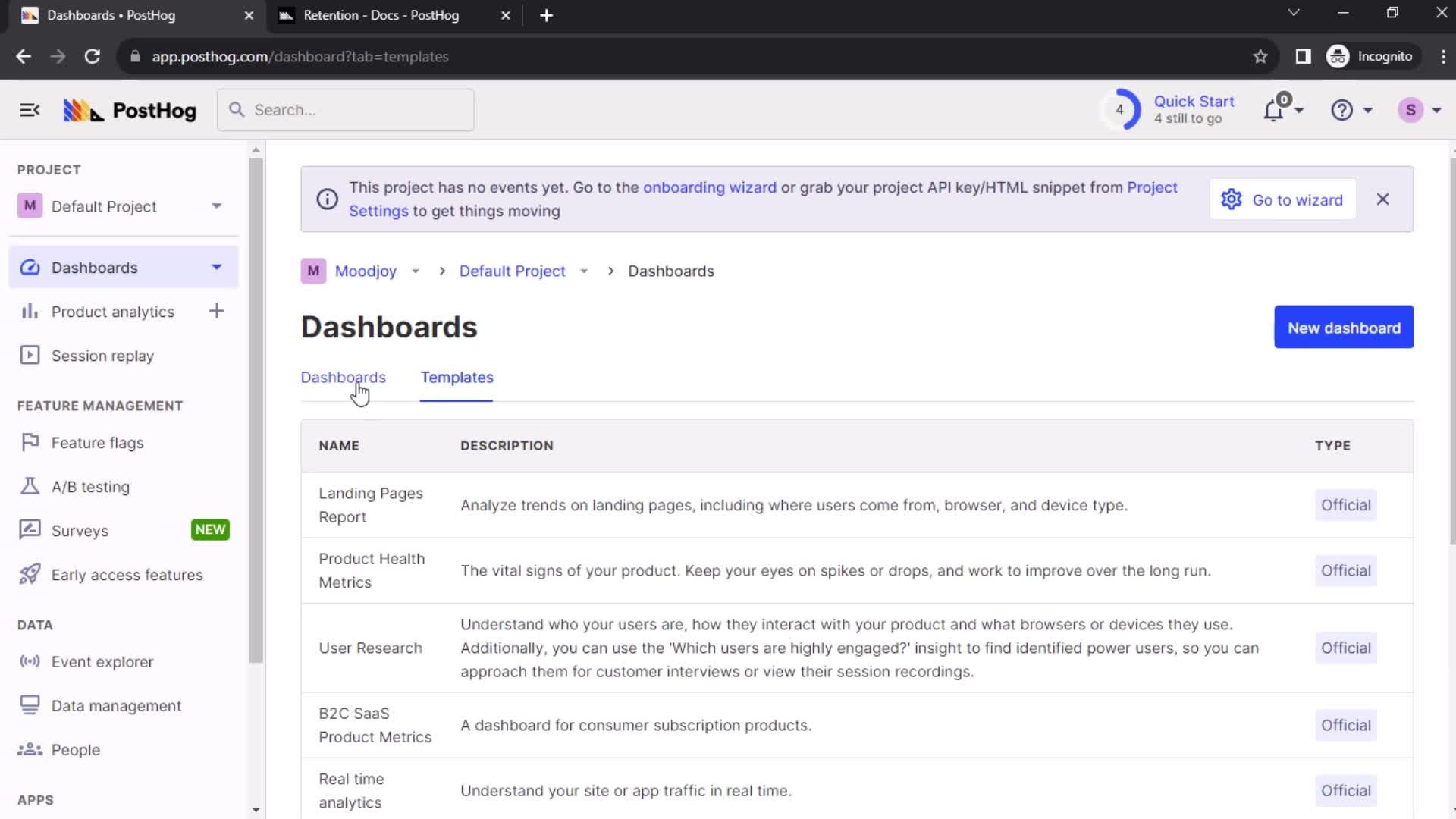 Onboarding screenshot