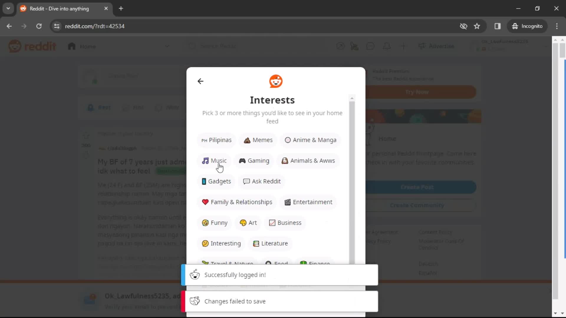 Onboarding screenshot