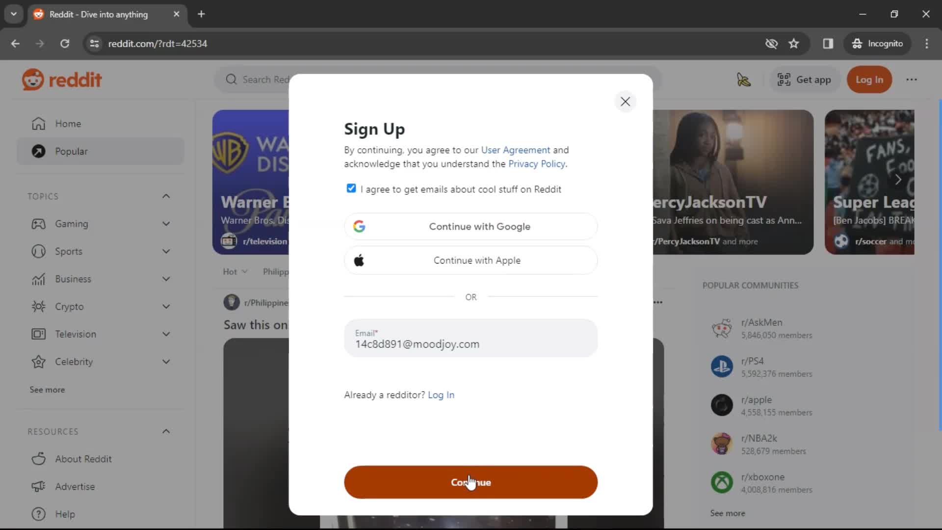 Onboarding screenshot