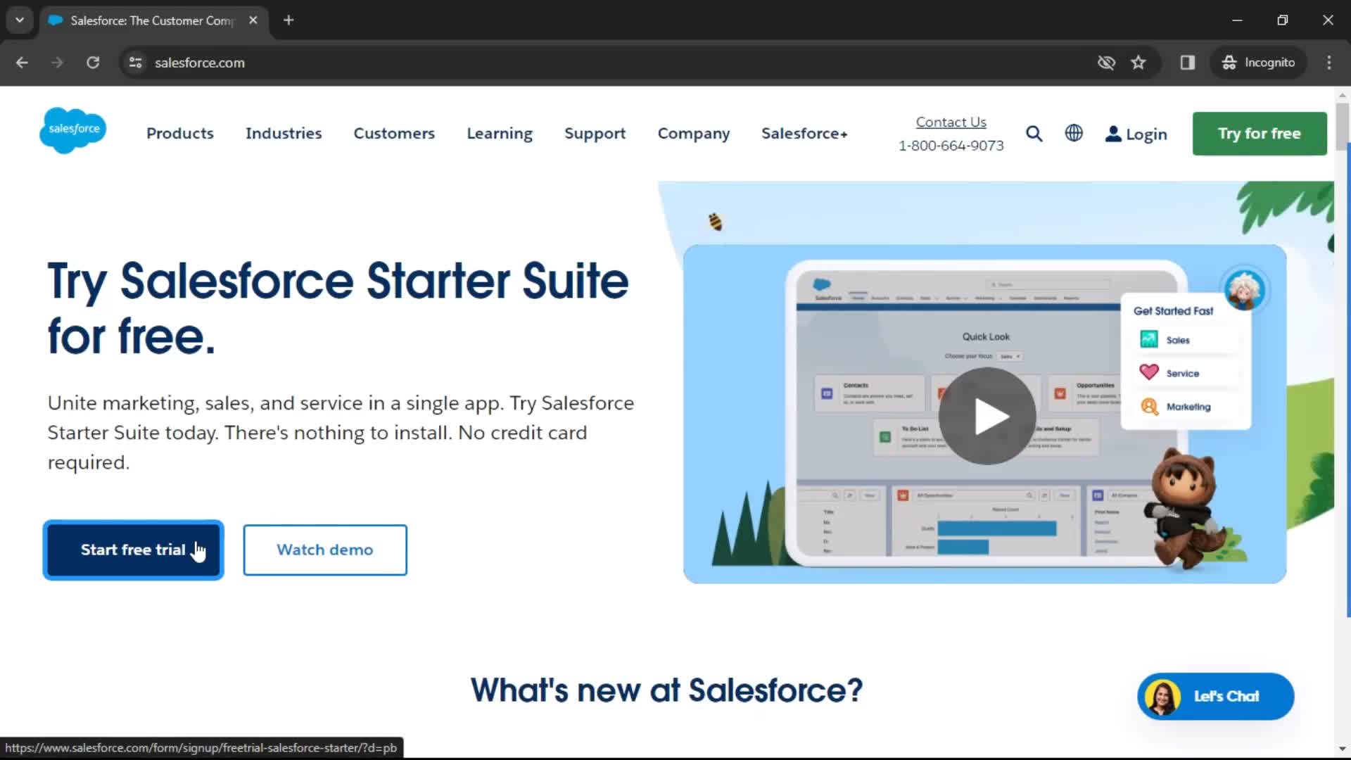 Salesforce  screenshot