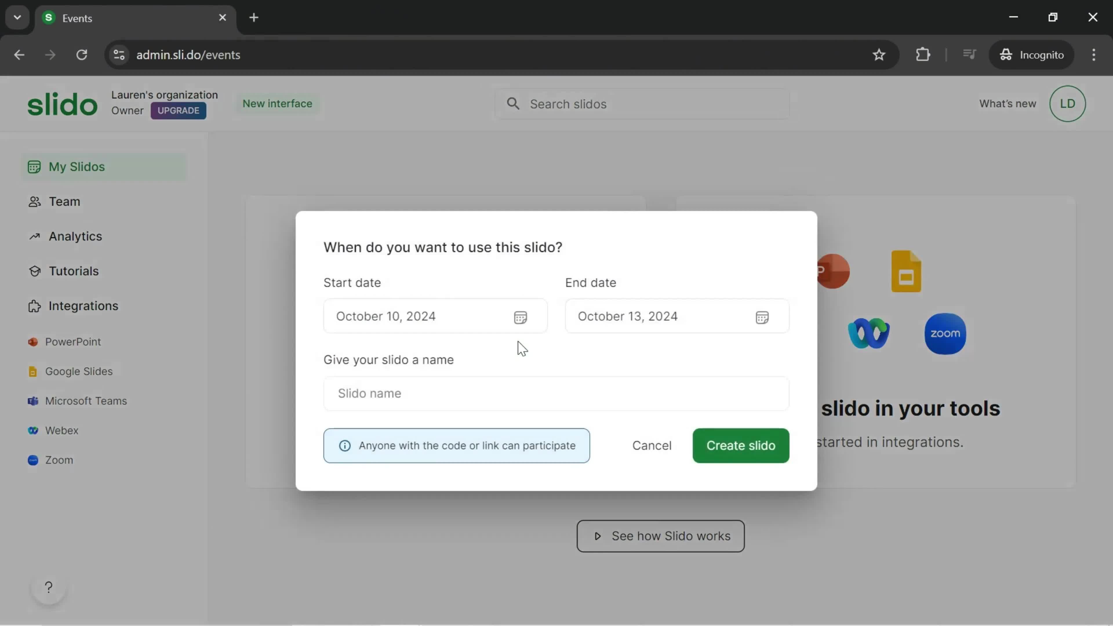 Onboarding screenshot