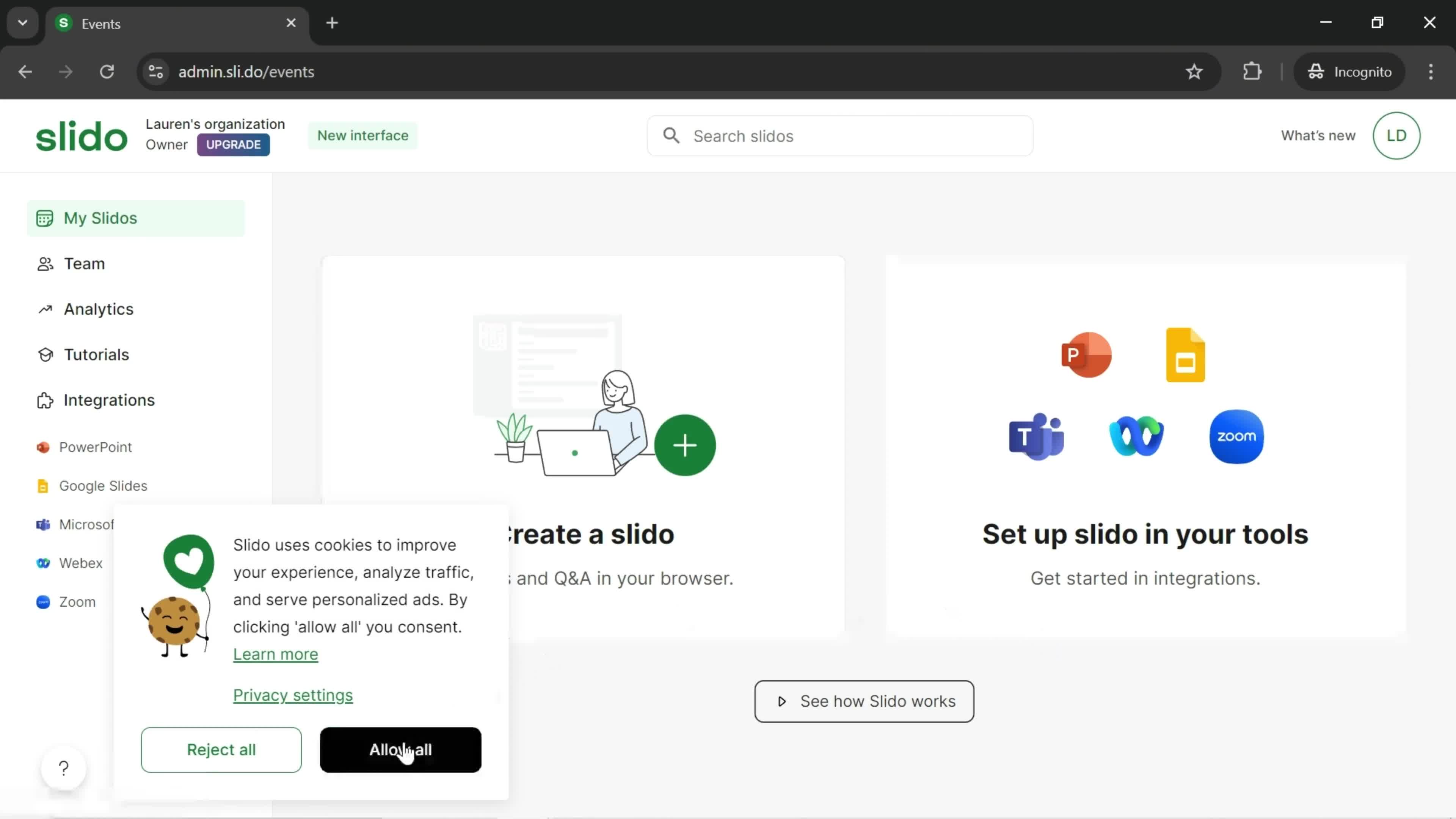 Onboarding screenshot