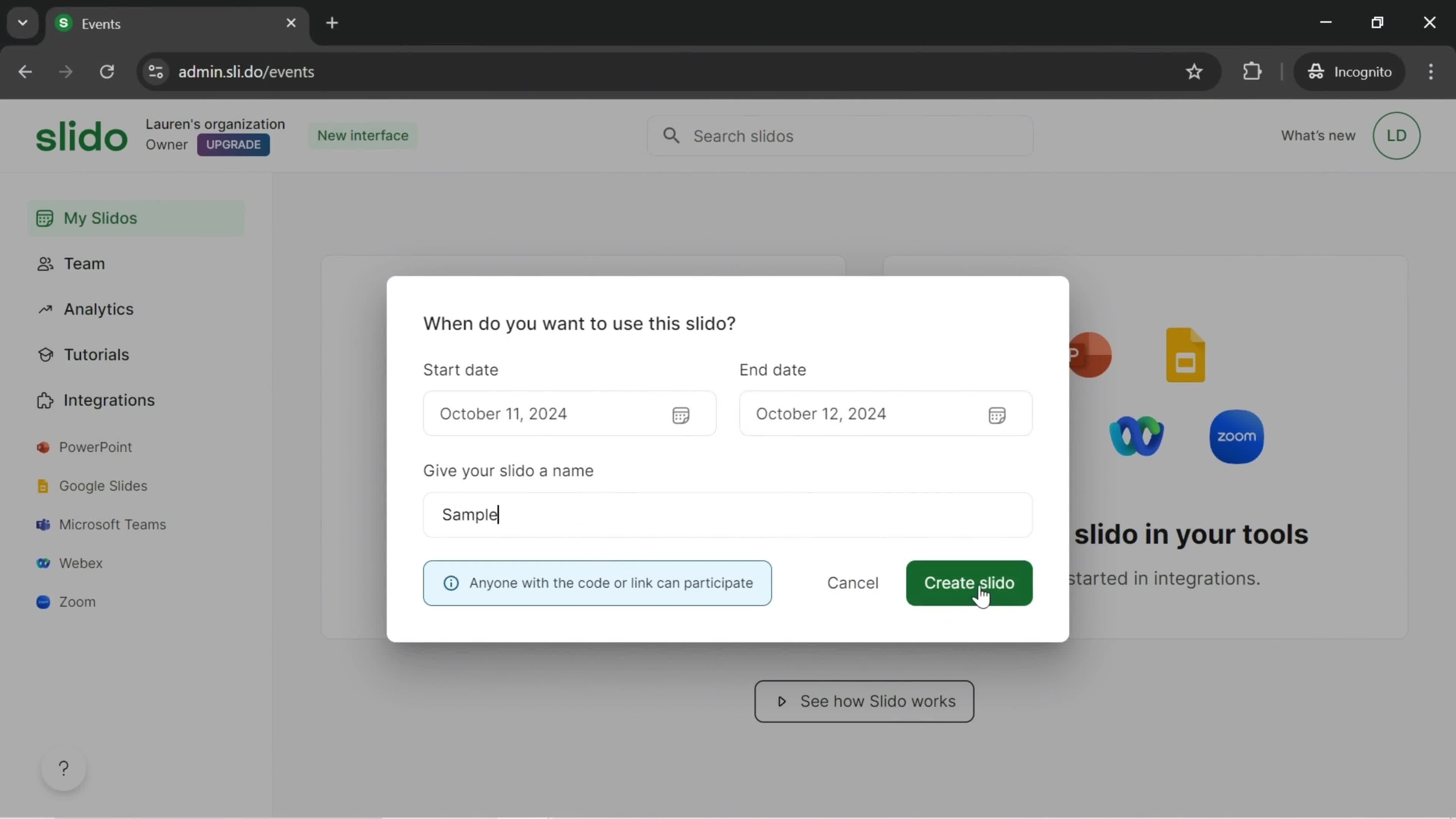 Onboarding screenshot