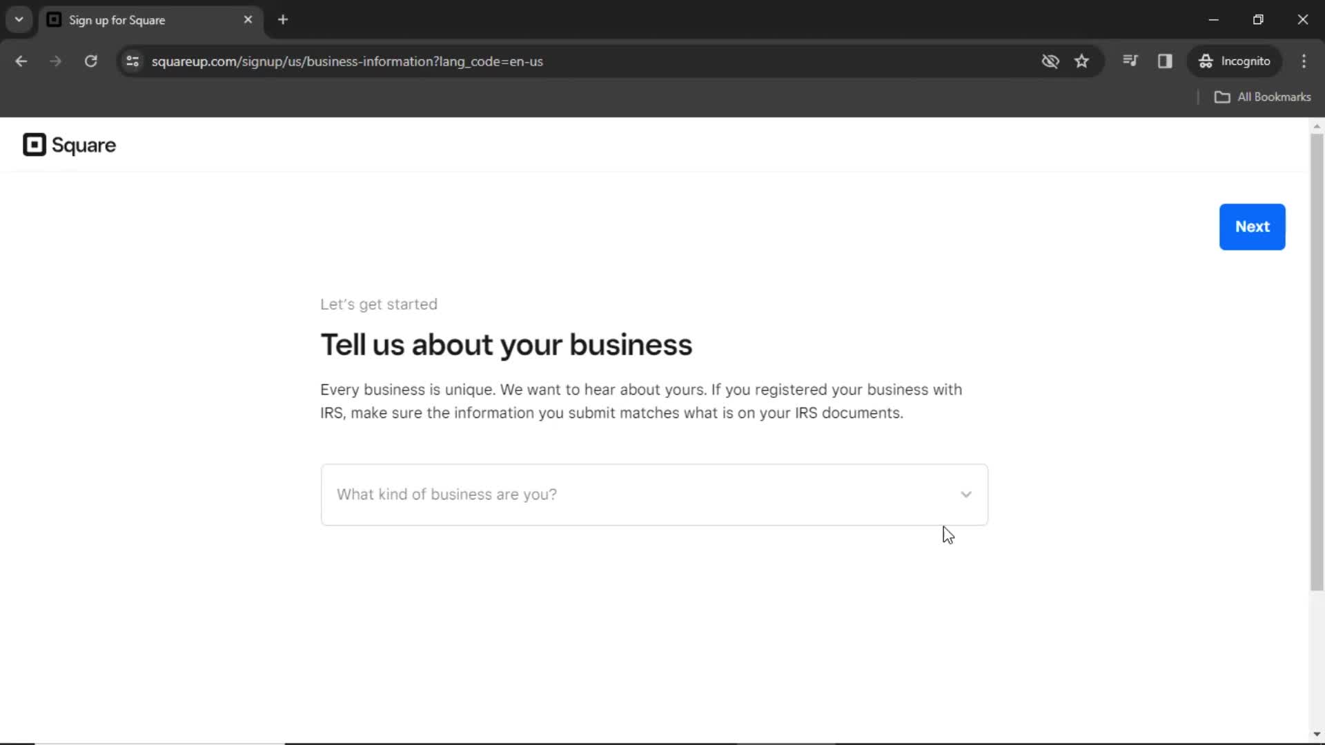 Onboarding screenshot