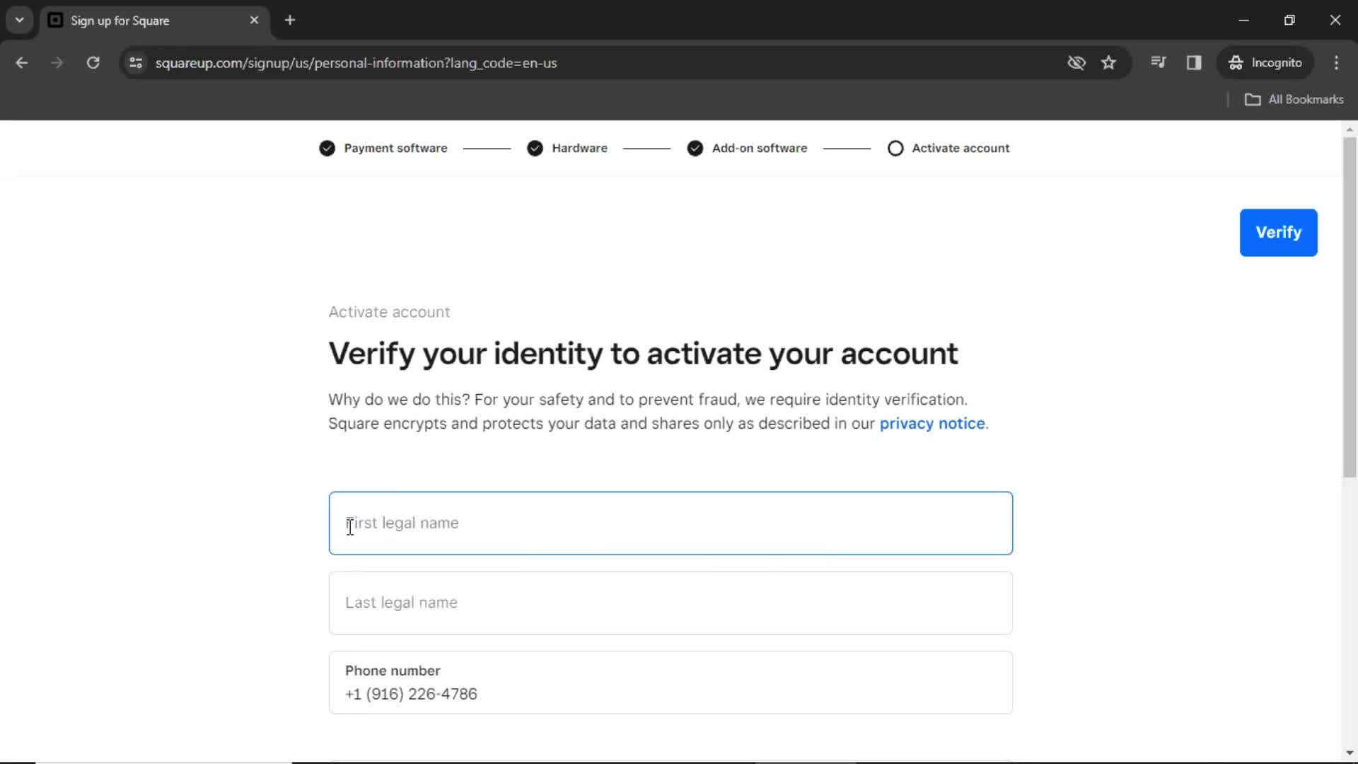 Onboarding screenshot