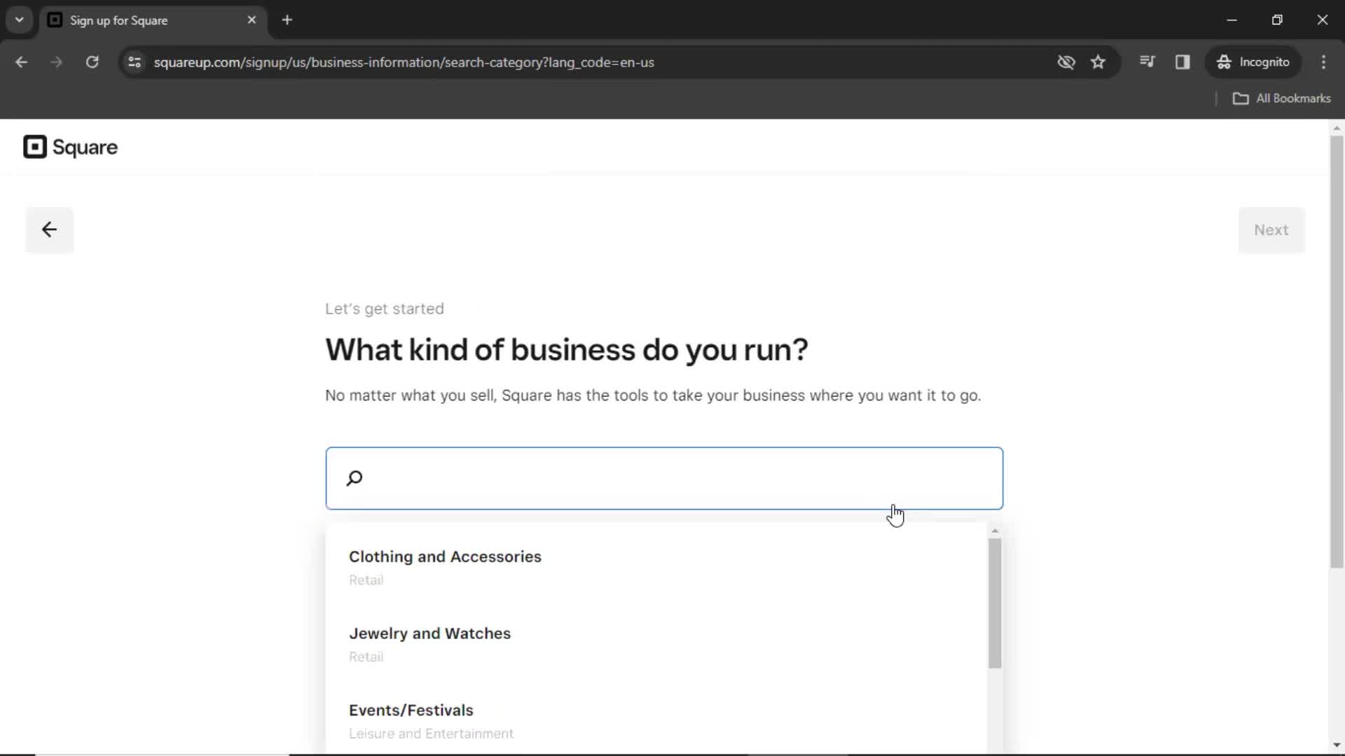 Onboarding screenshot