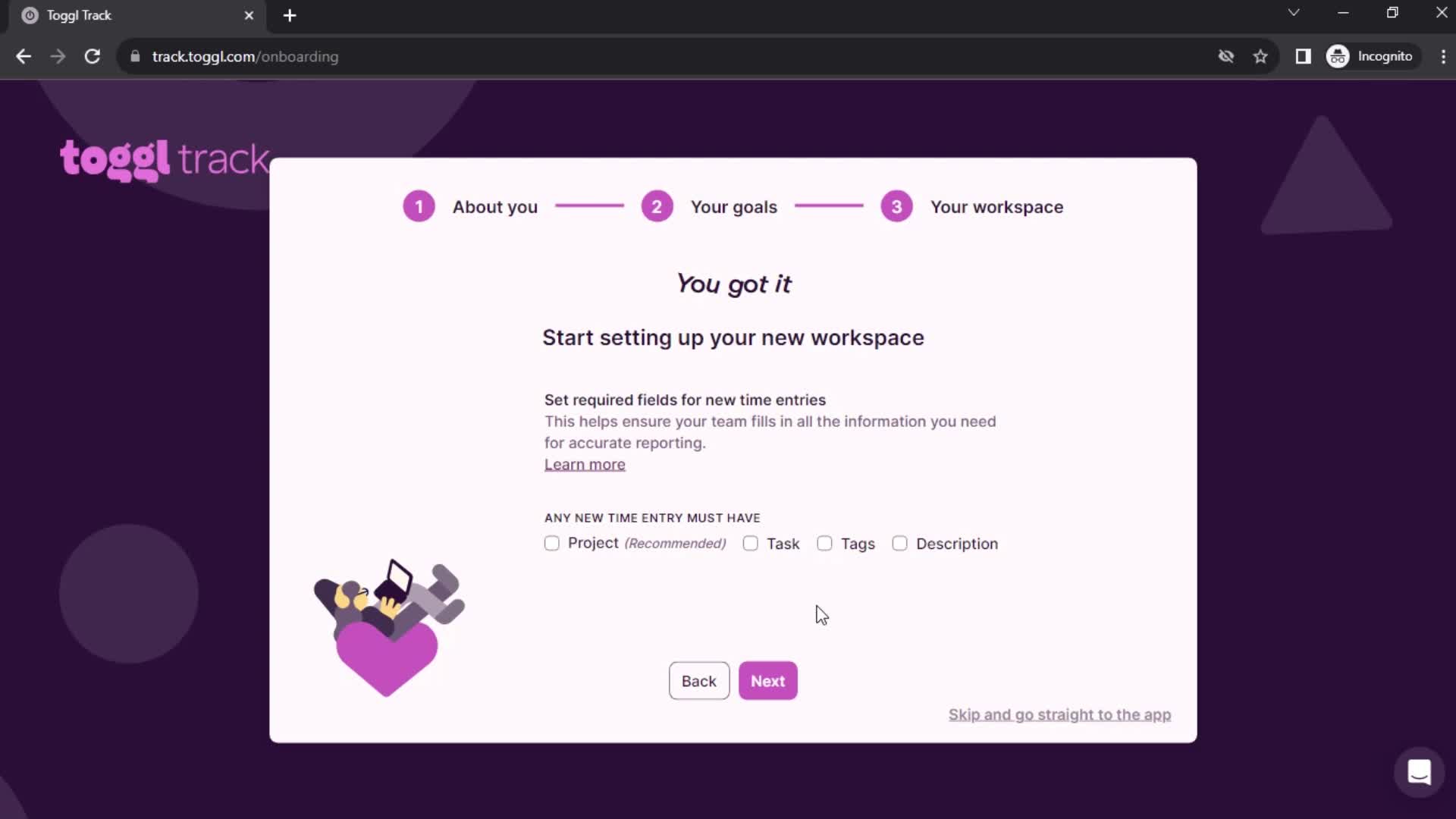 Onboarding screenshot