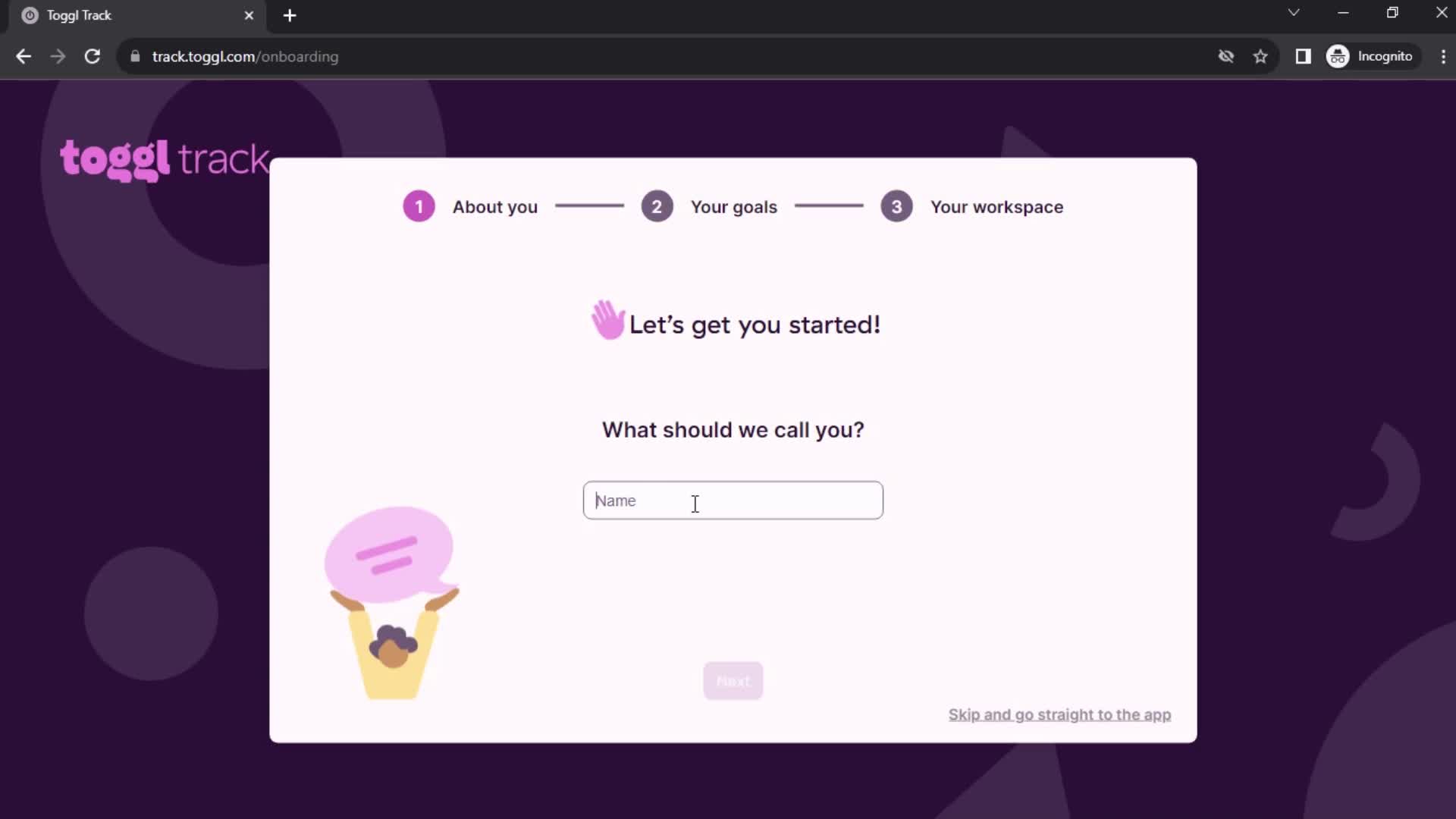 Onboarding screenshot