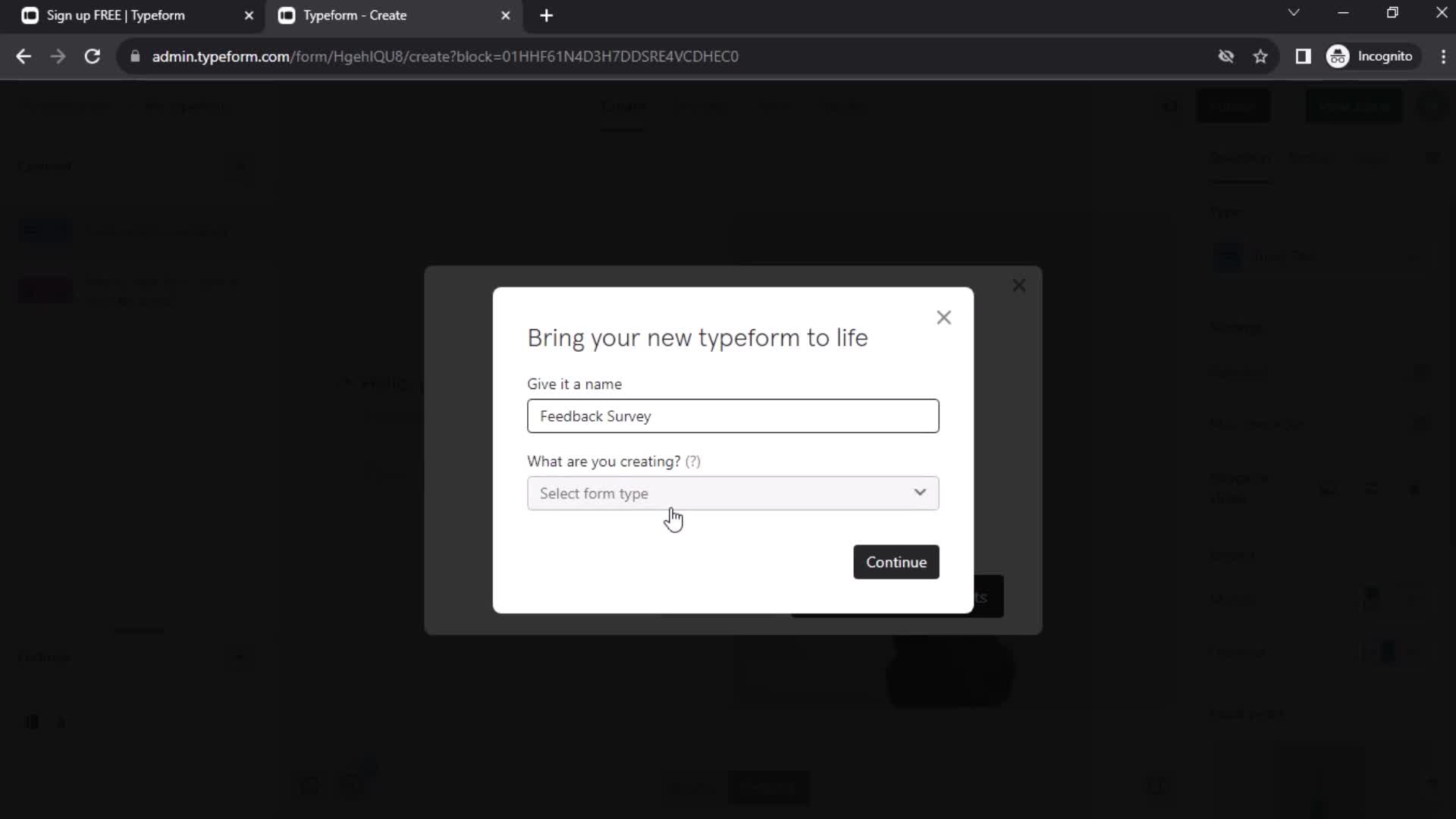 Onboarding screenshot