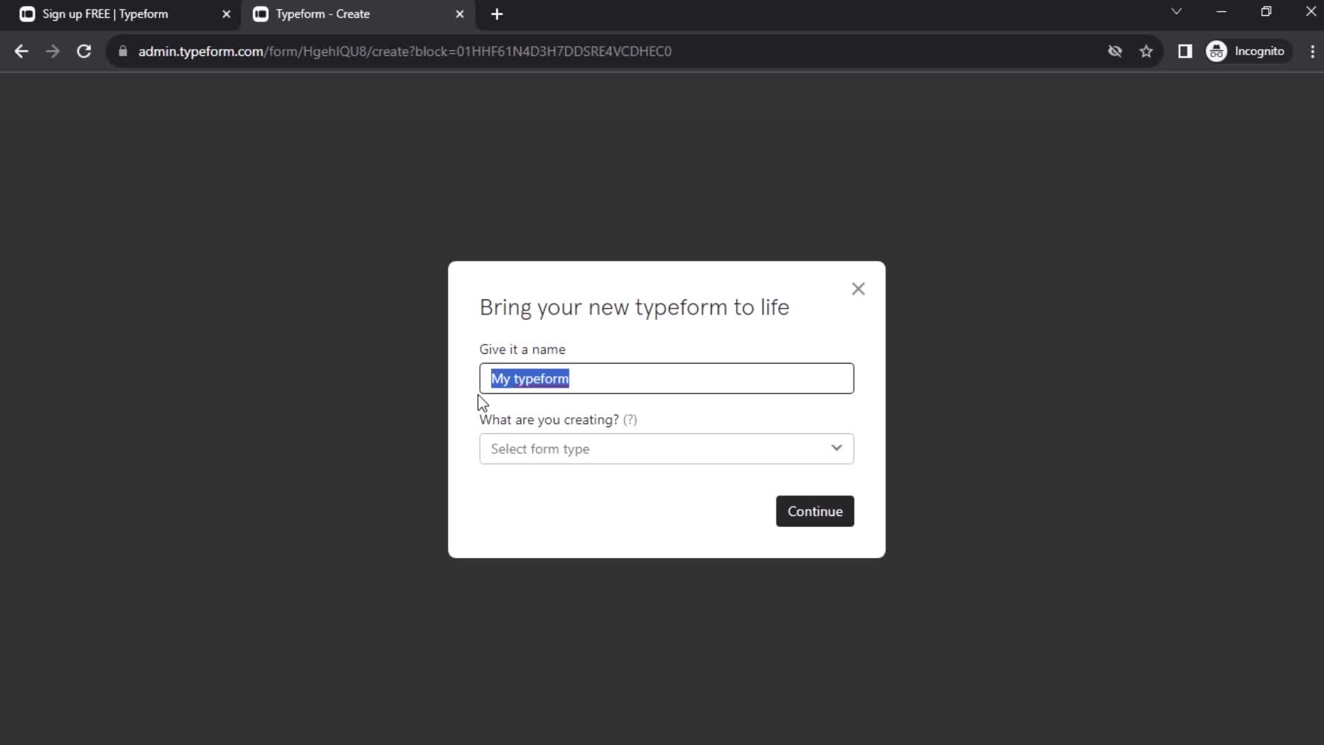 Onboarding screenshot