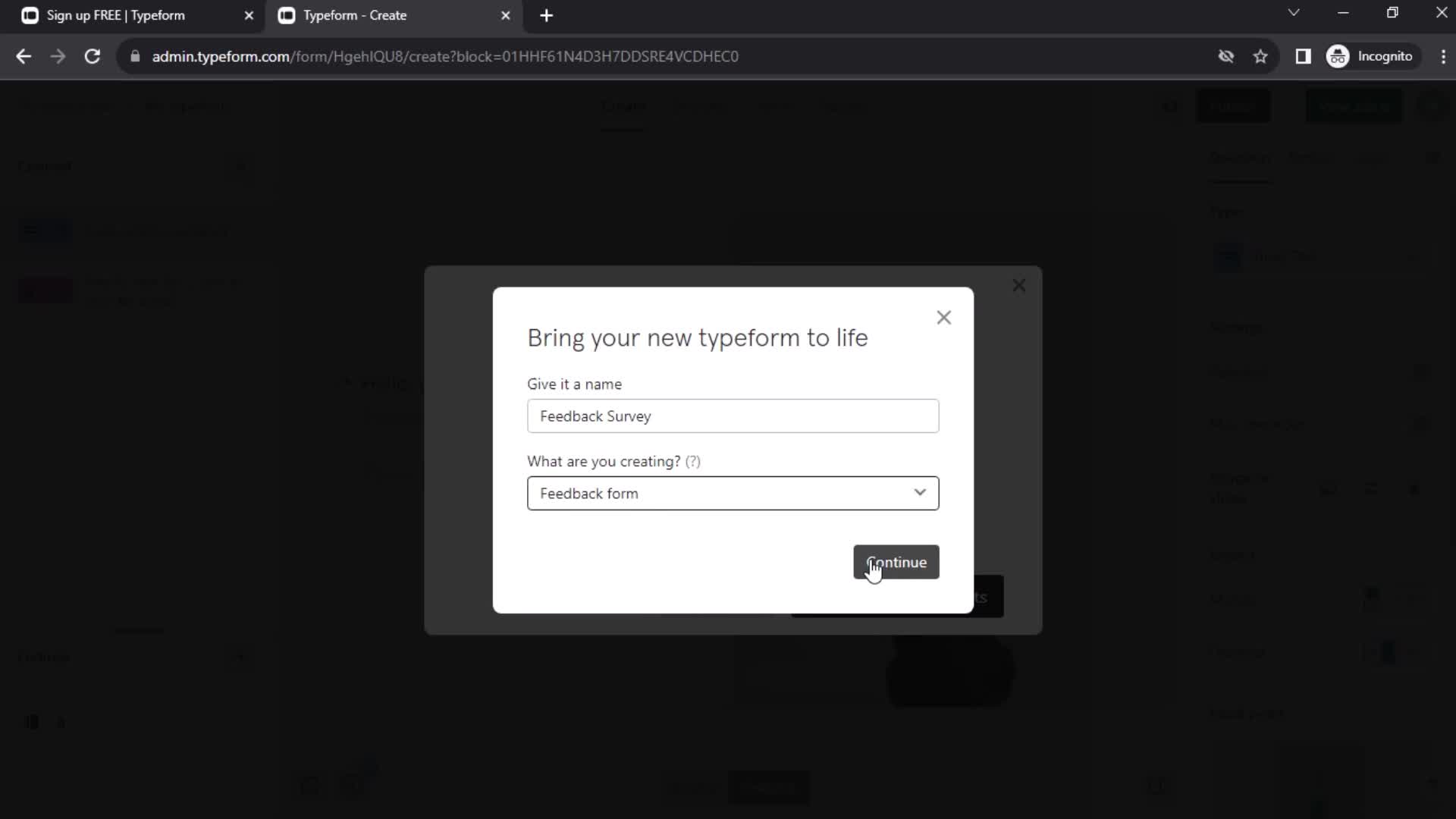 Onboarding screenshot