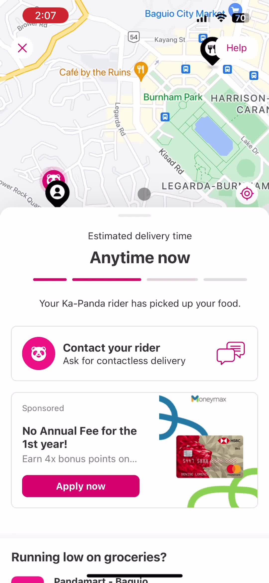 Ordering food on foodpanda video thumbnail