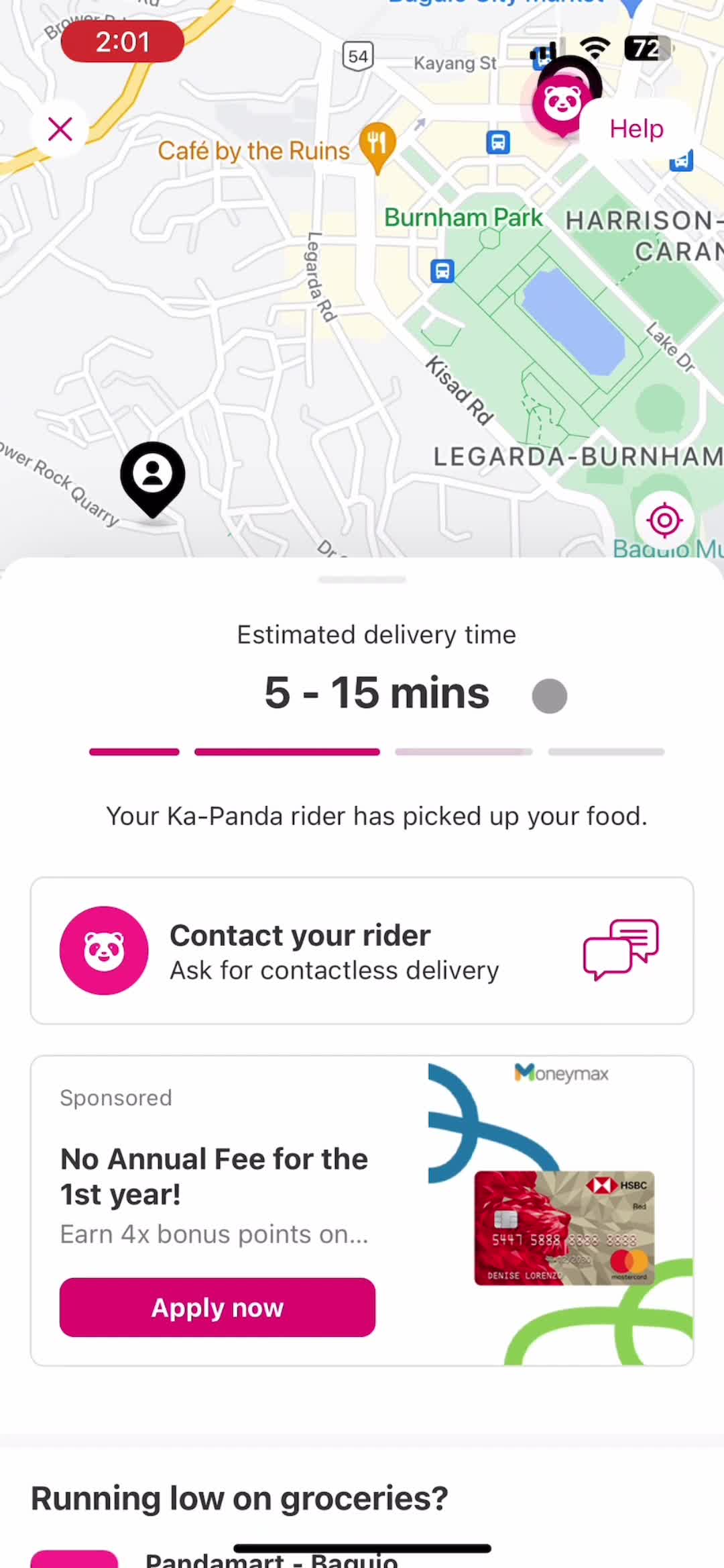 Ordering food on foodpanda video thumbnail