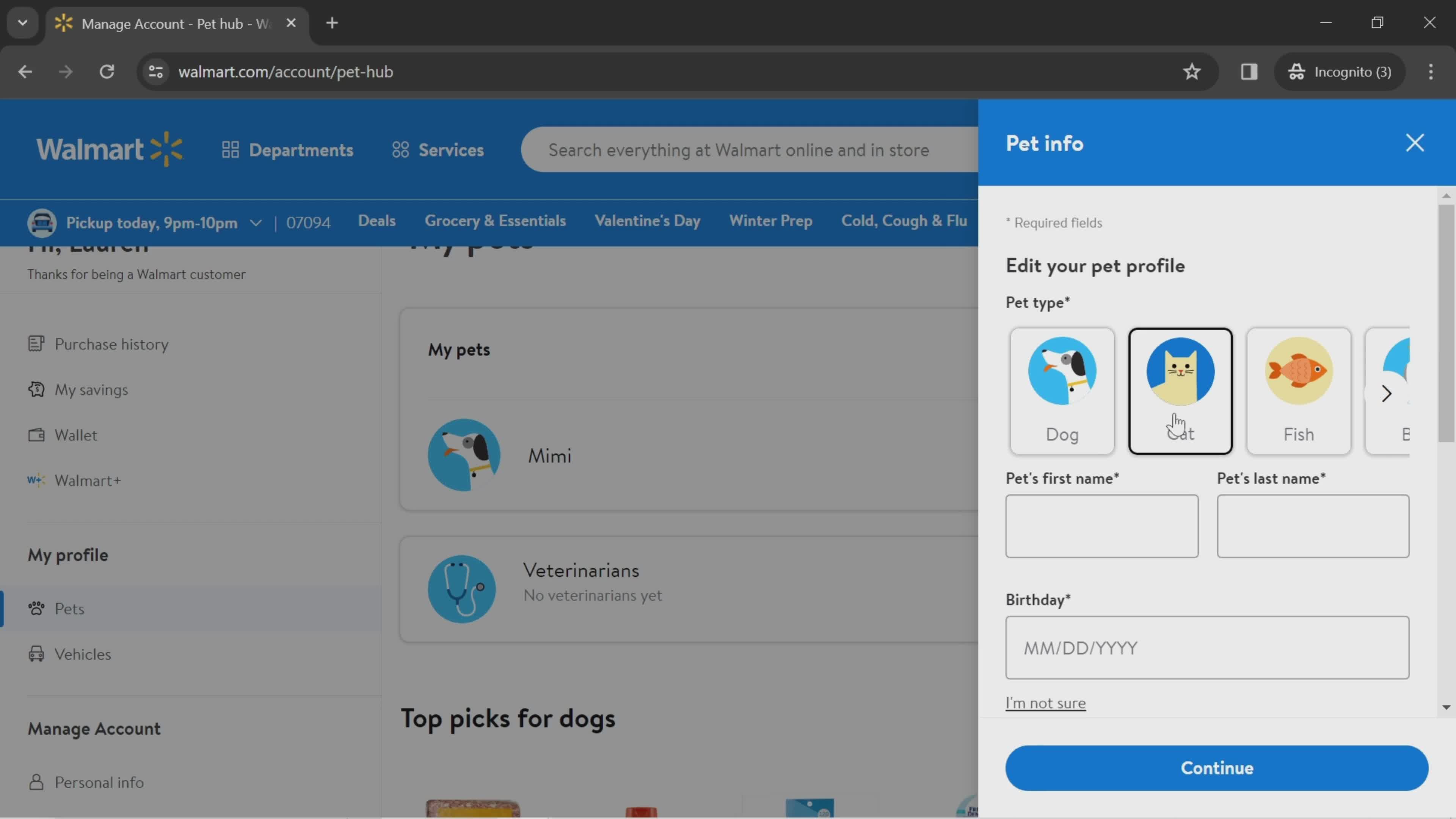 Updating your pet profile on Walmart video thumbnail