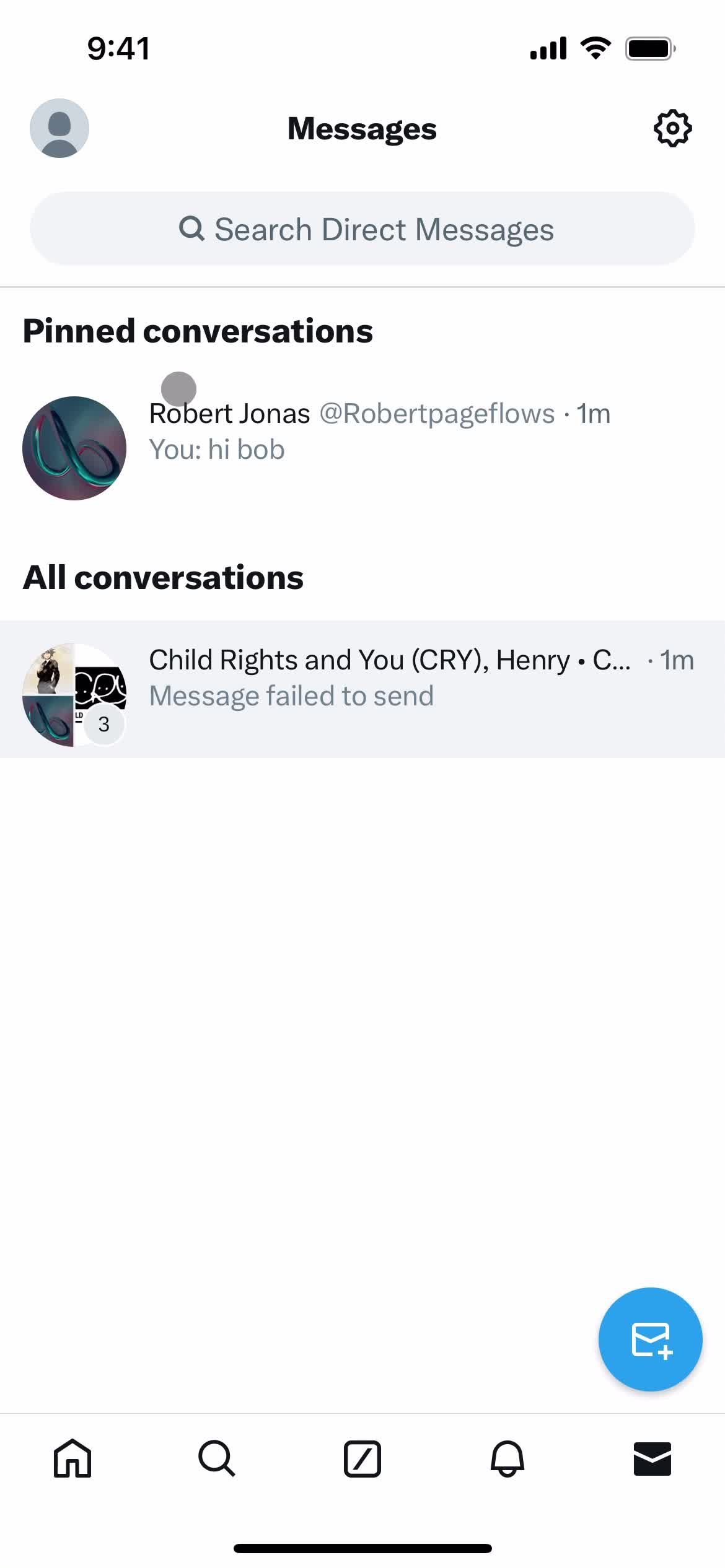 Pinning a conversation screenshot