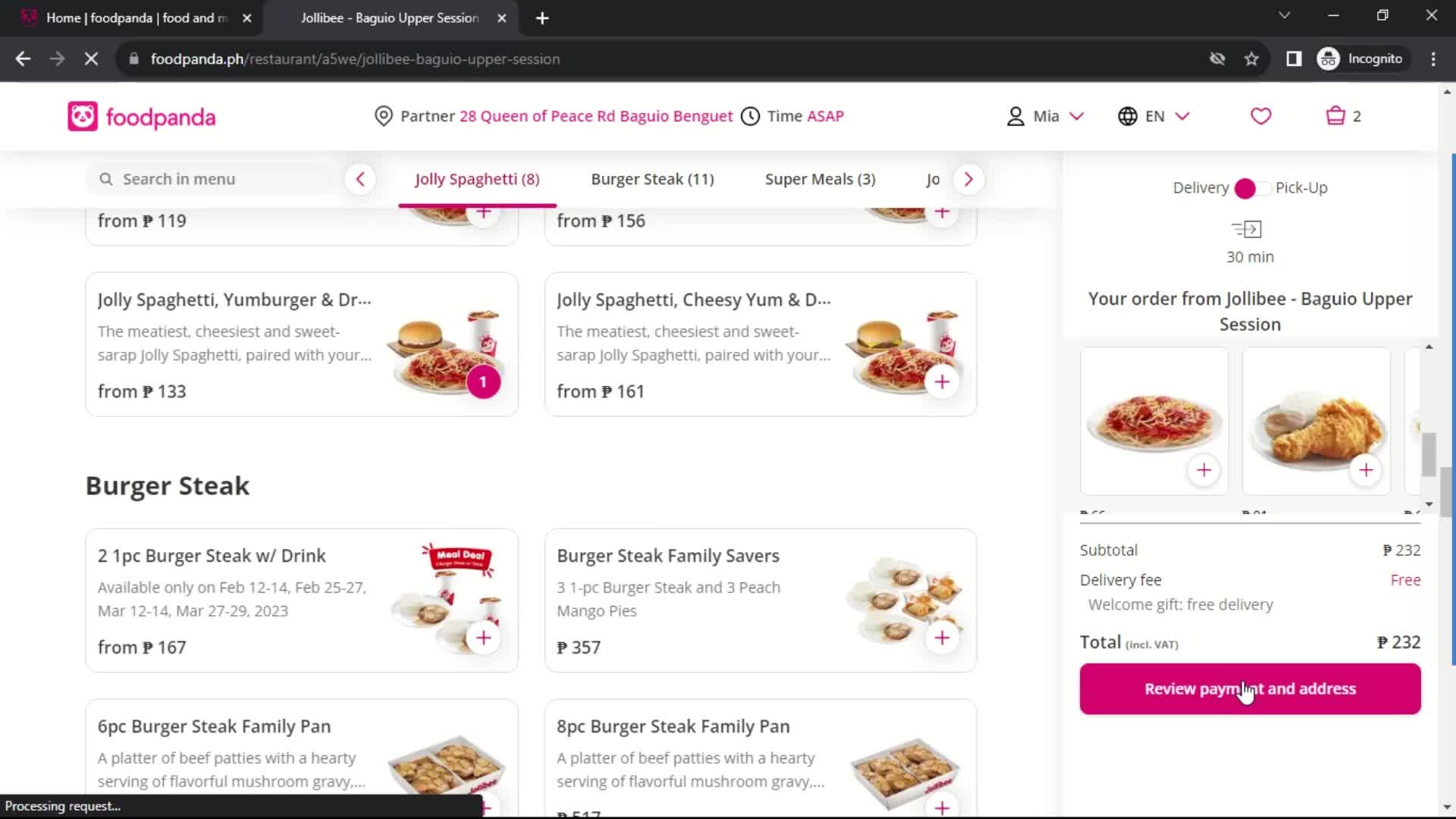 Ordering food on foodpanda video thumbnail