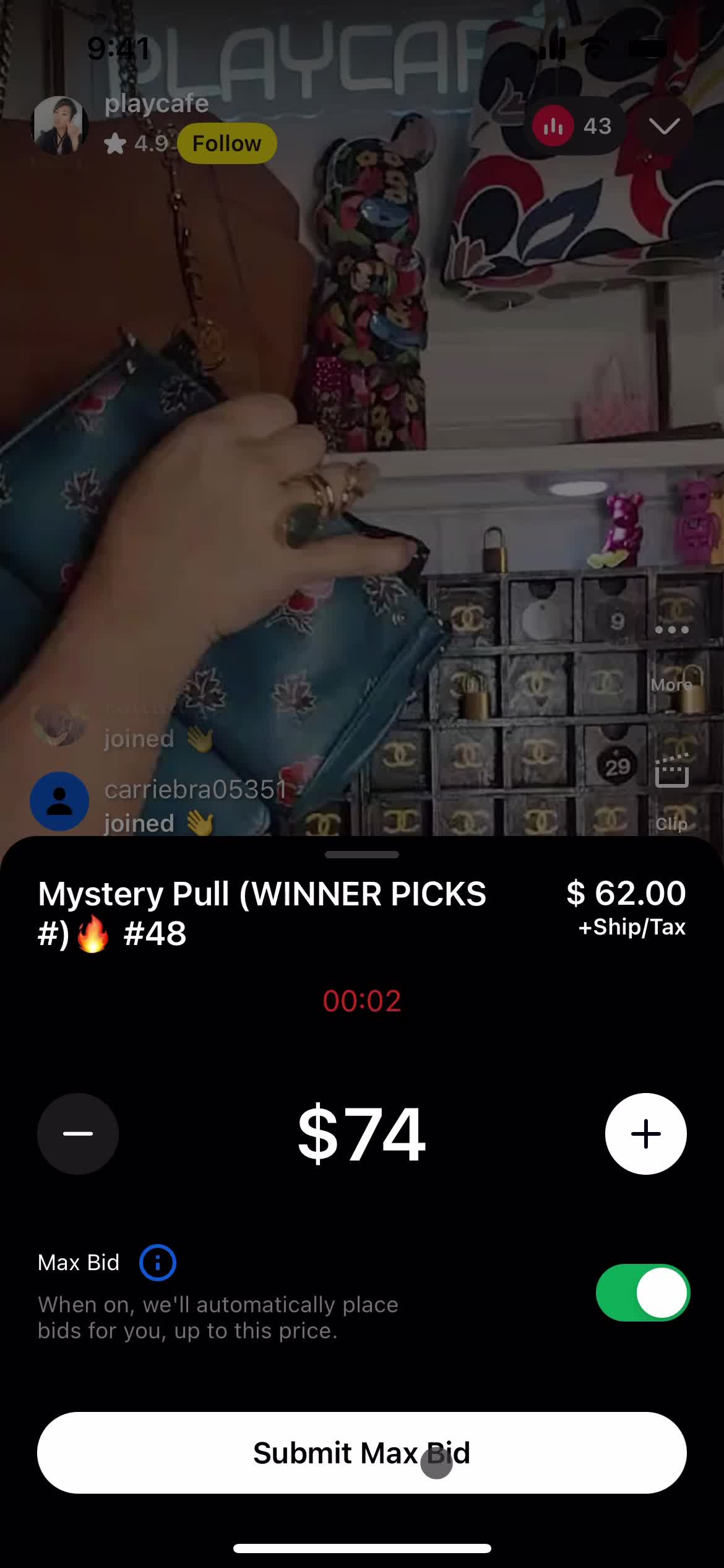 Bidding on Whatnot video thumbnail