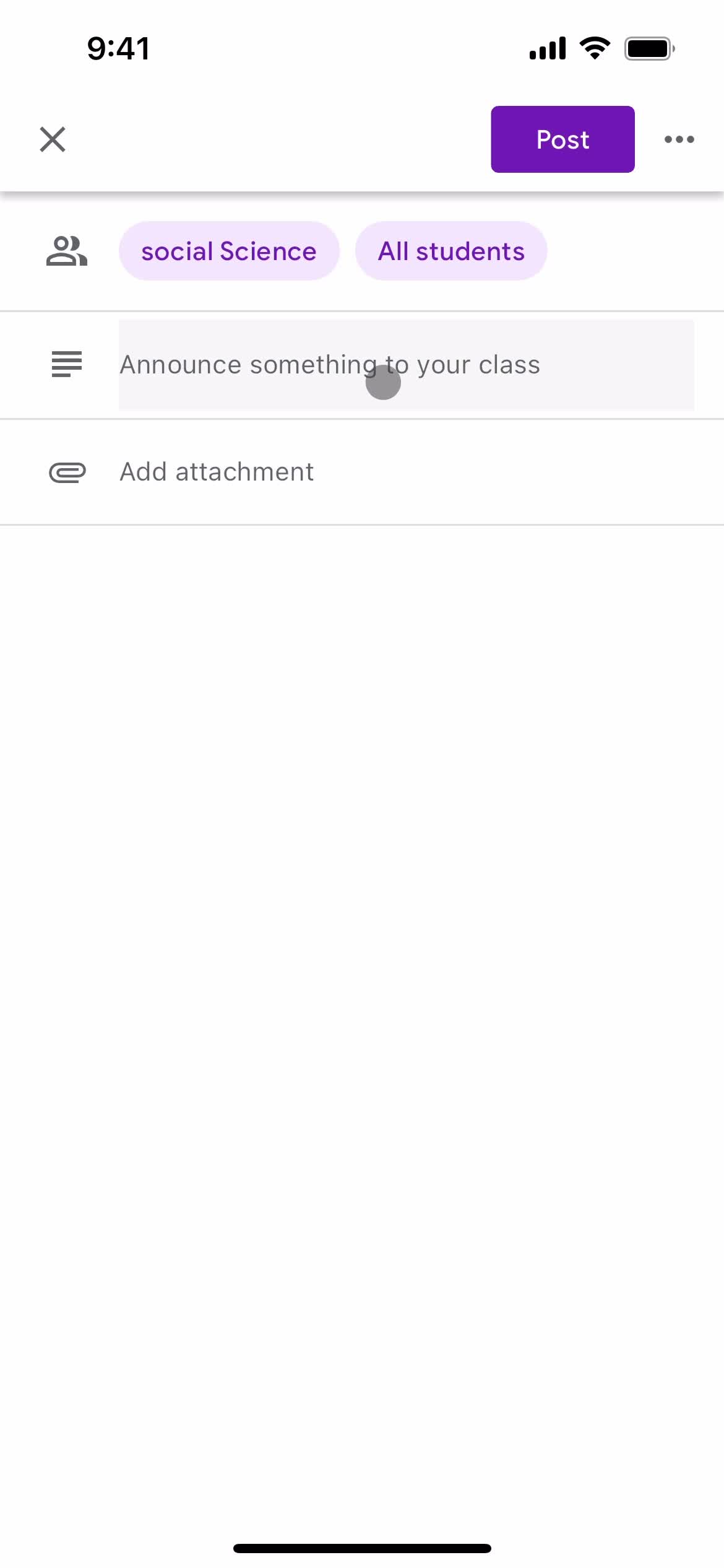 Posting an announcement on Google Classroom video thumbnail