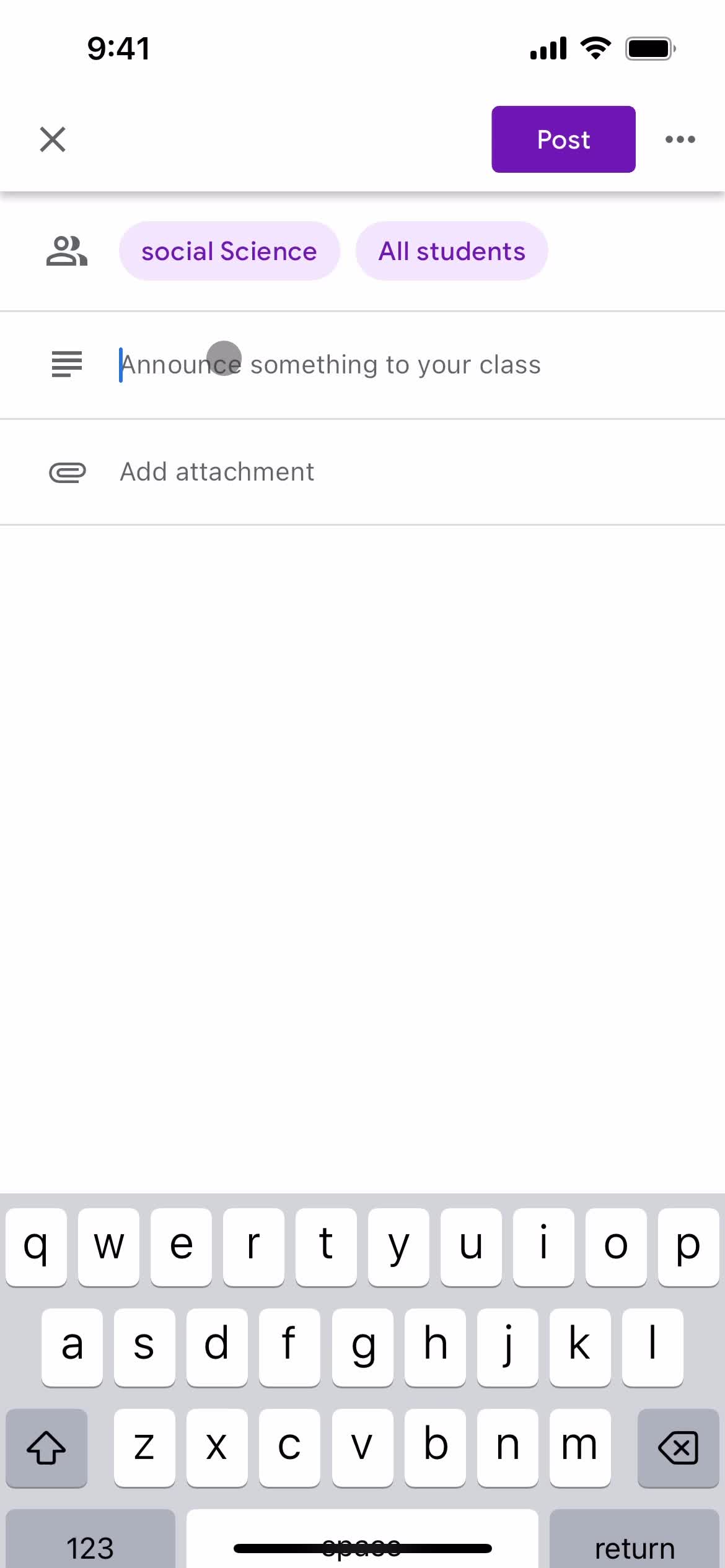 Posting an announcement on Google Classroom video thumbnail