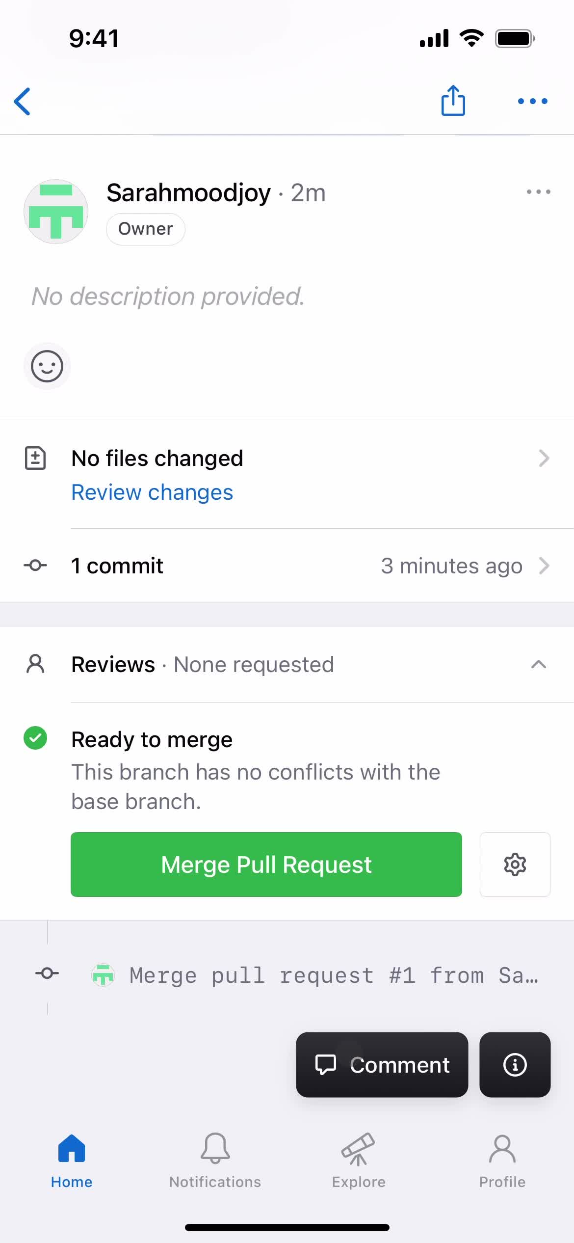 Pull requests screenshot