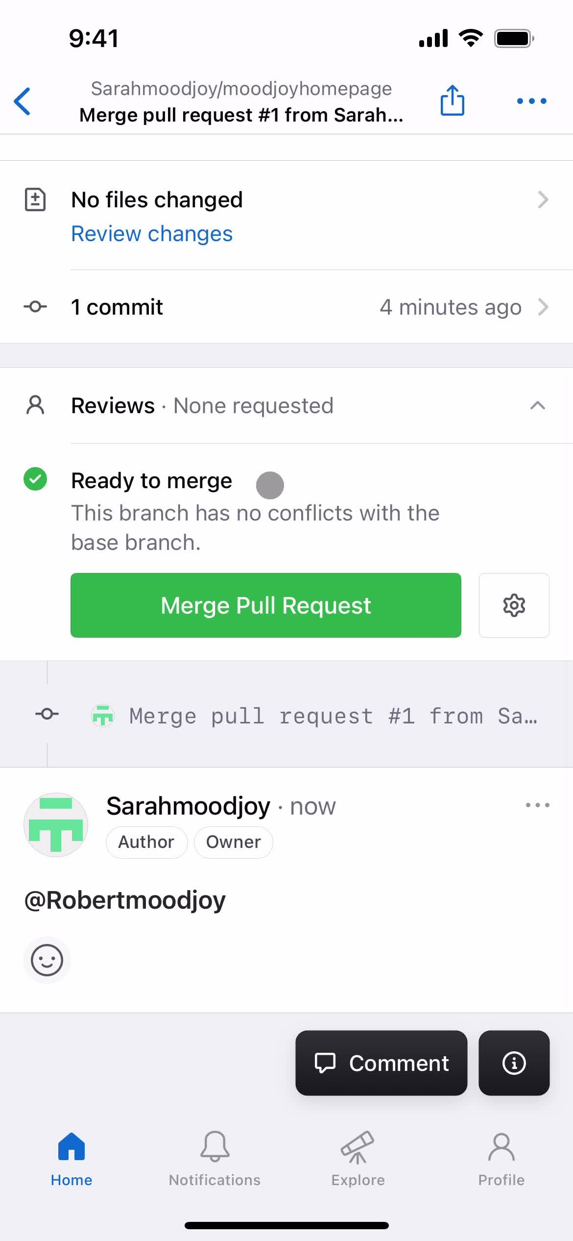 Pull requests screenshot