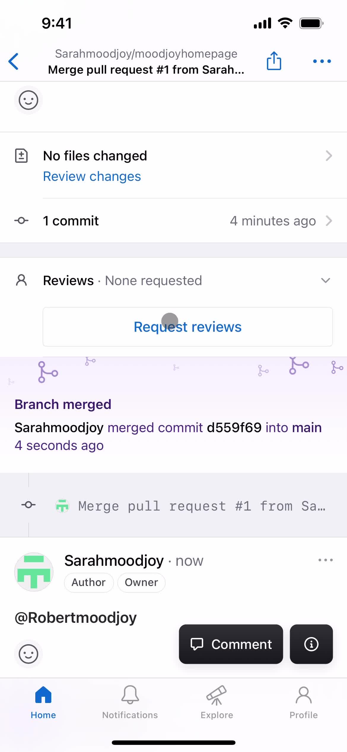 Pull requests screenshot