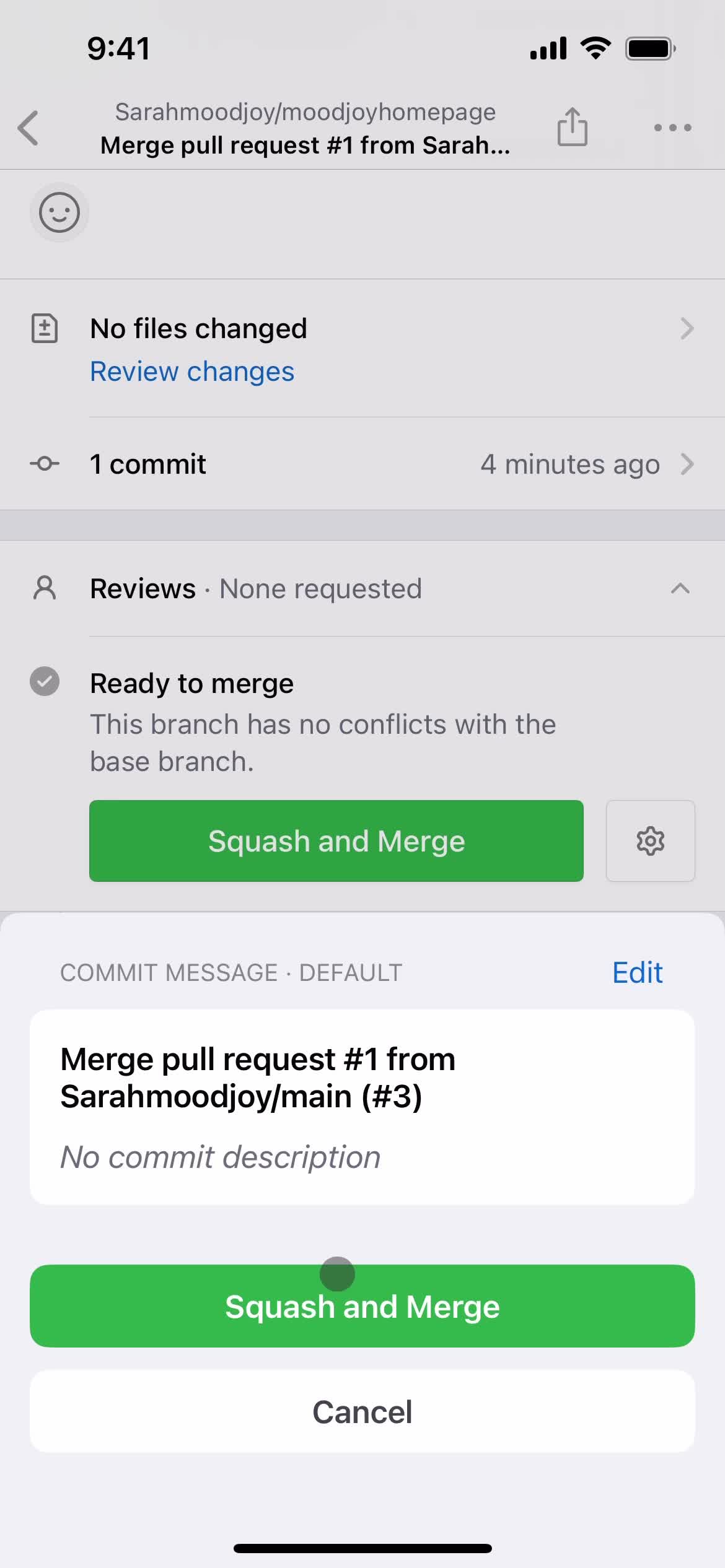 Pull requests screenshot