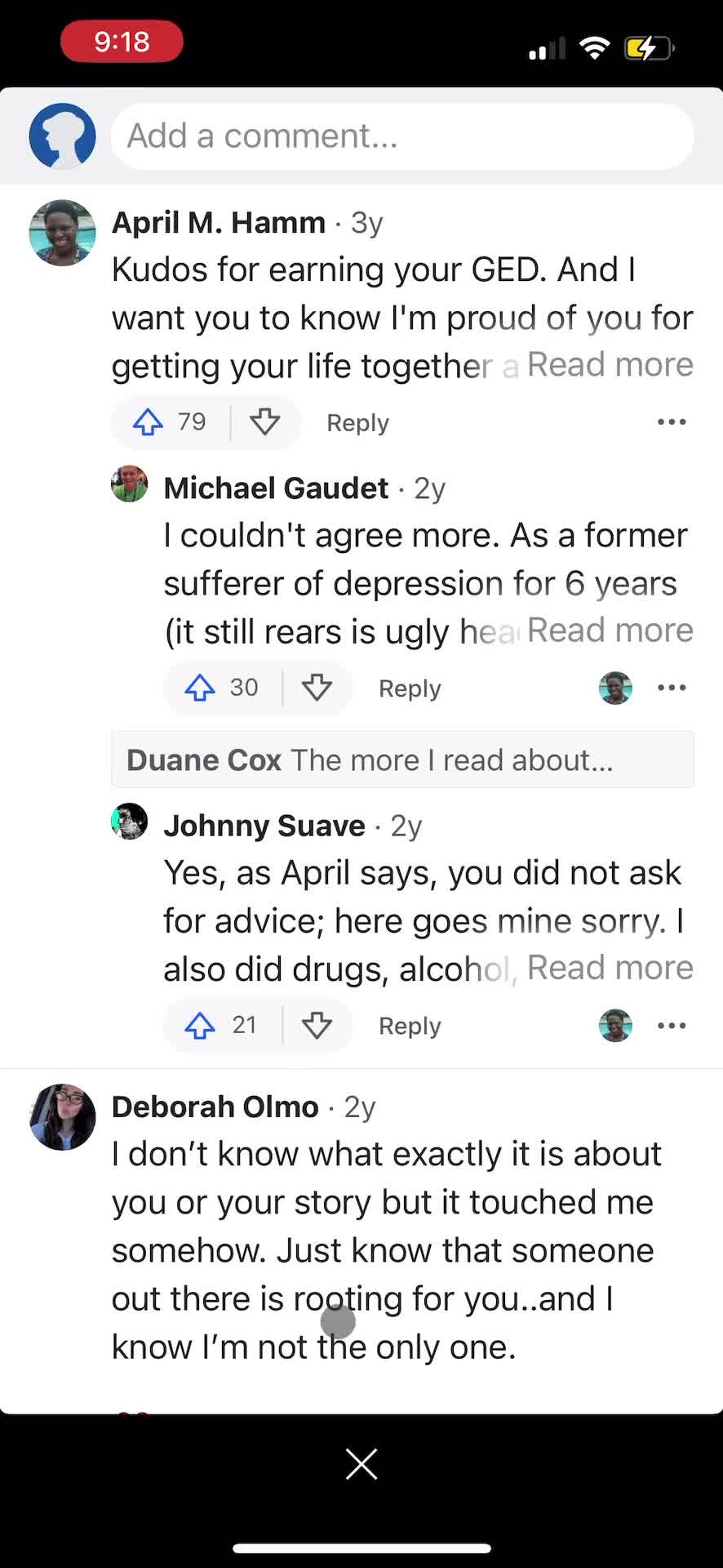Quora comments screenshot