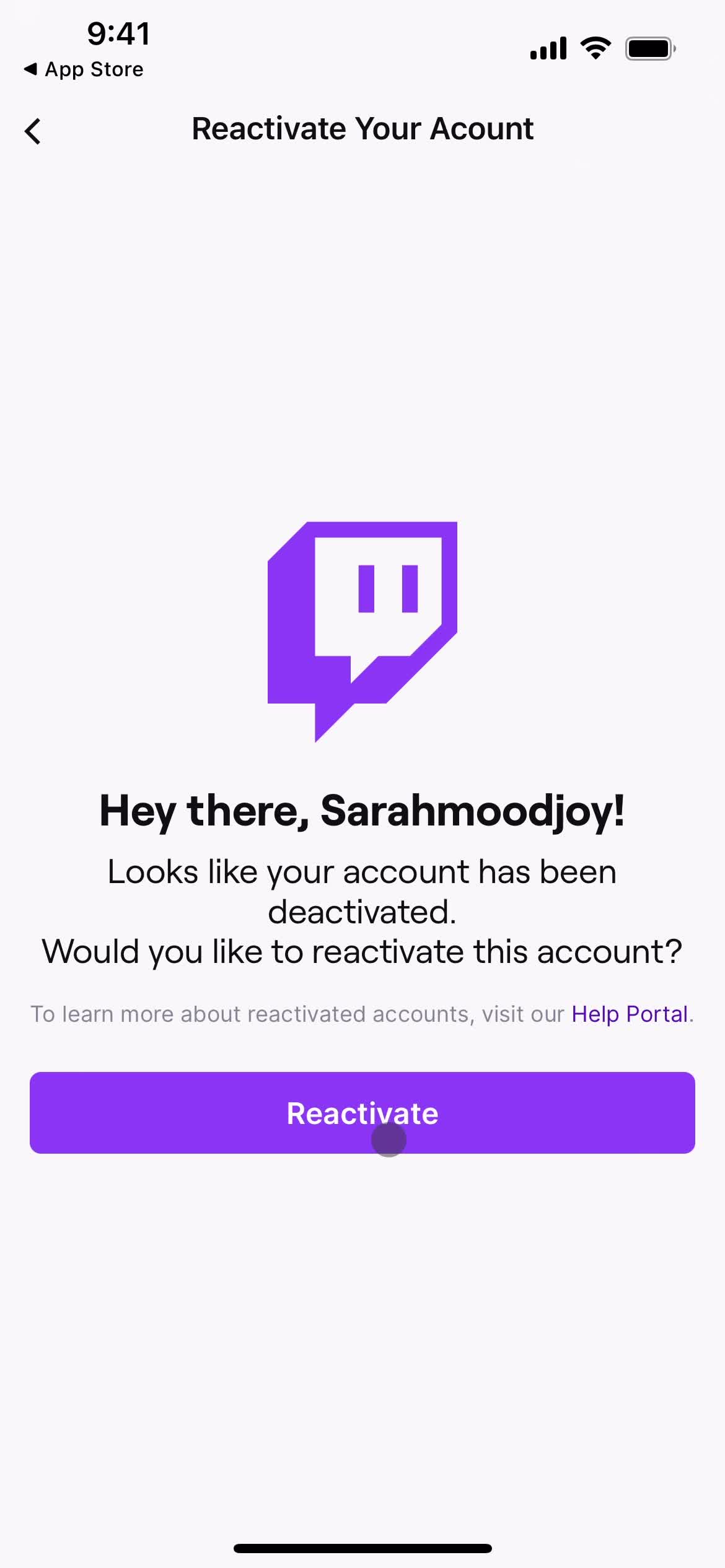 Reactivating your account on Twitch video thumbnail