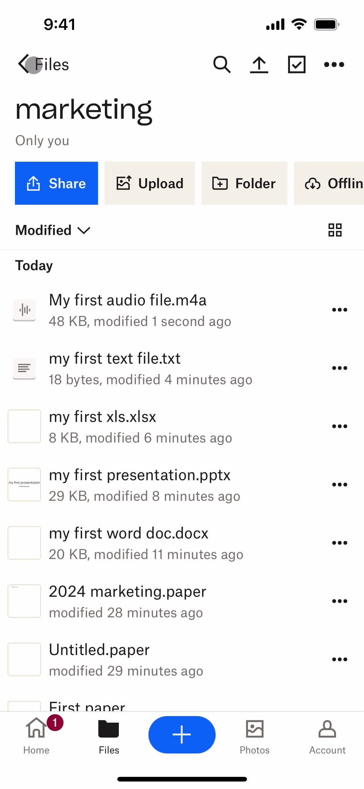 Recording audio on Dropbox video thumbnail