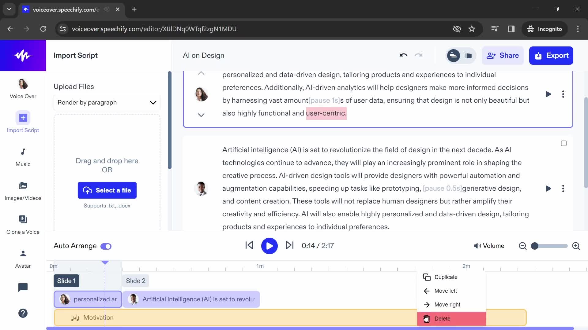 Recording audio on Speechify video thumbnail