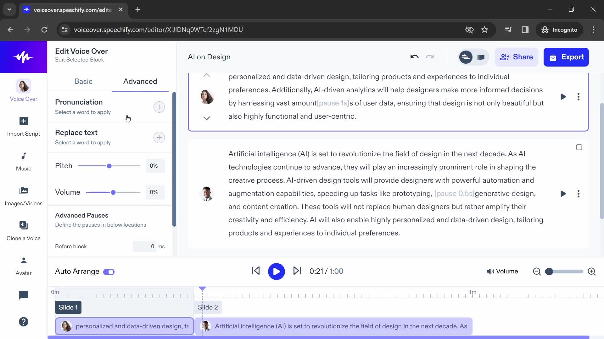 Recording audio on Speechify video thumbnail