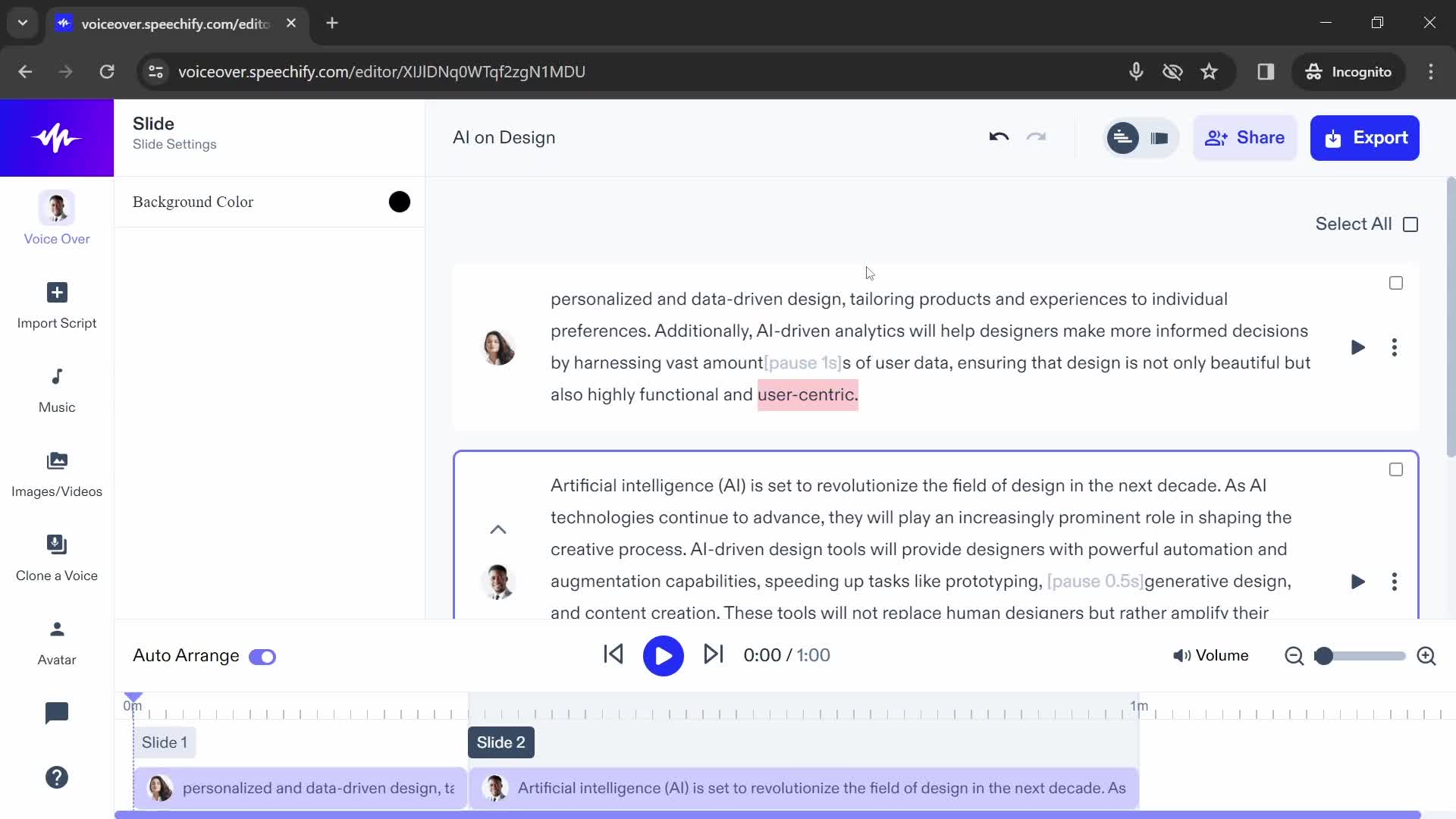 Recording audio on Speechify video thumbnail