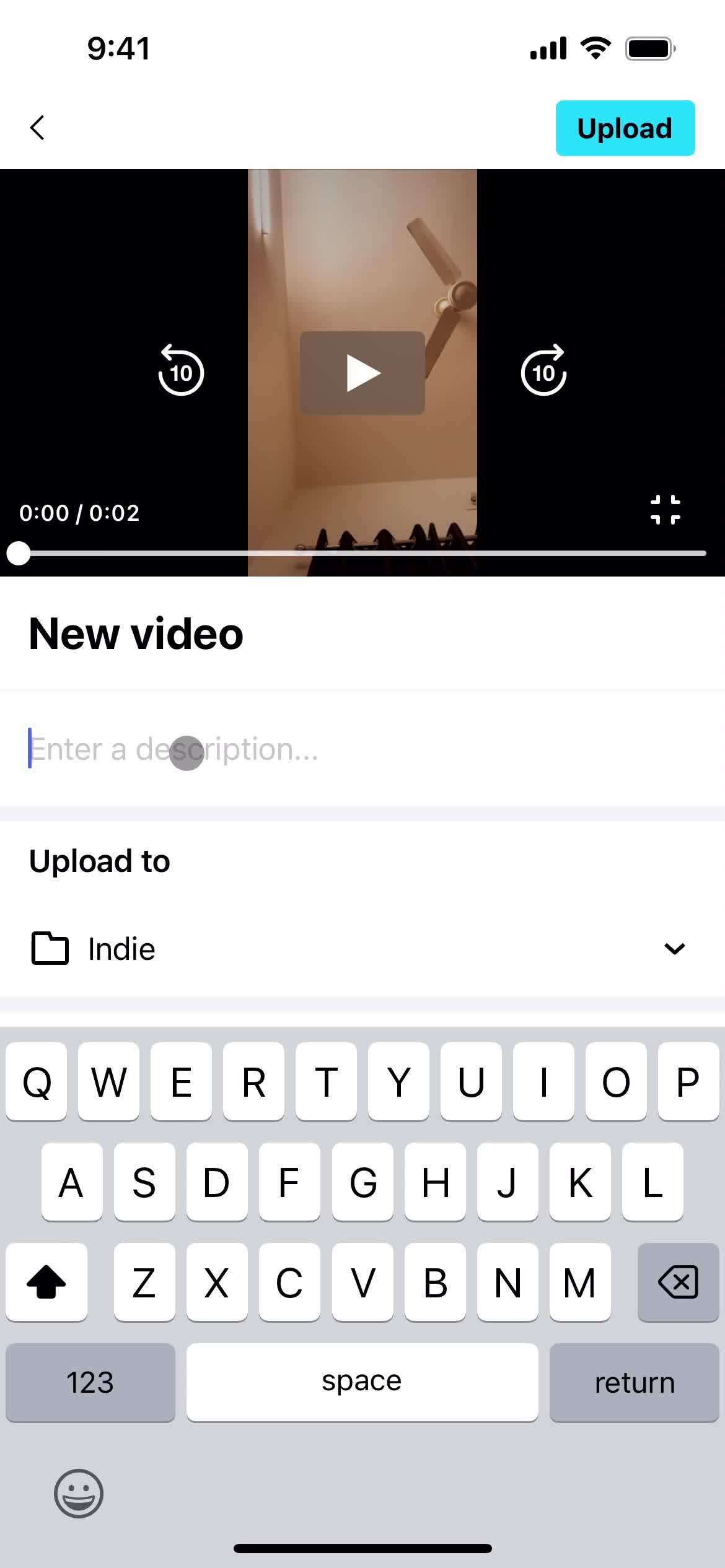 Recording a video screenshot