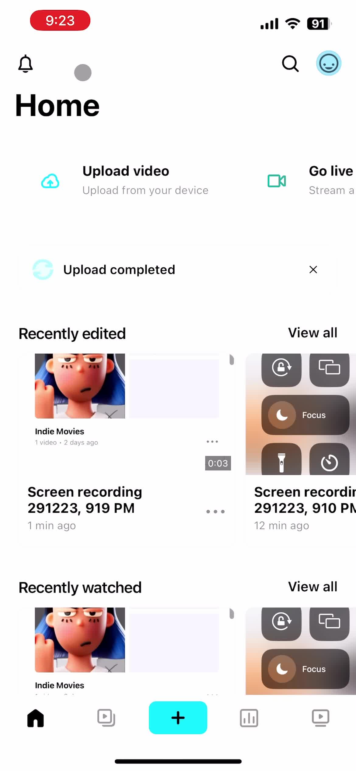 Recording your screen screenshot