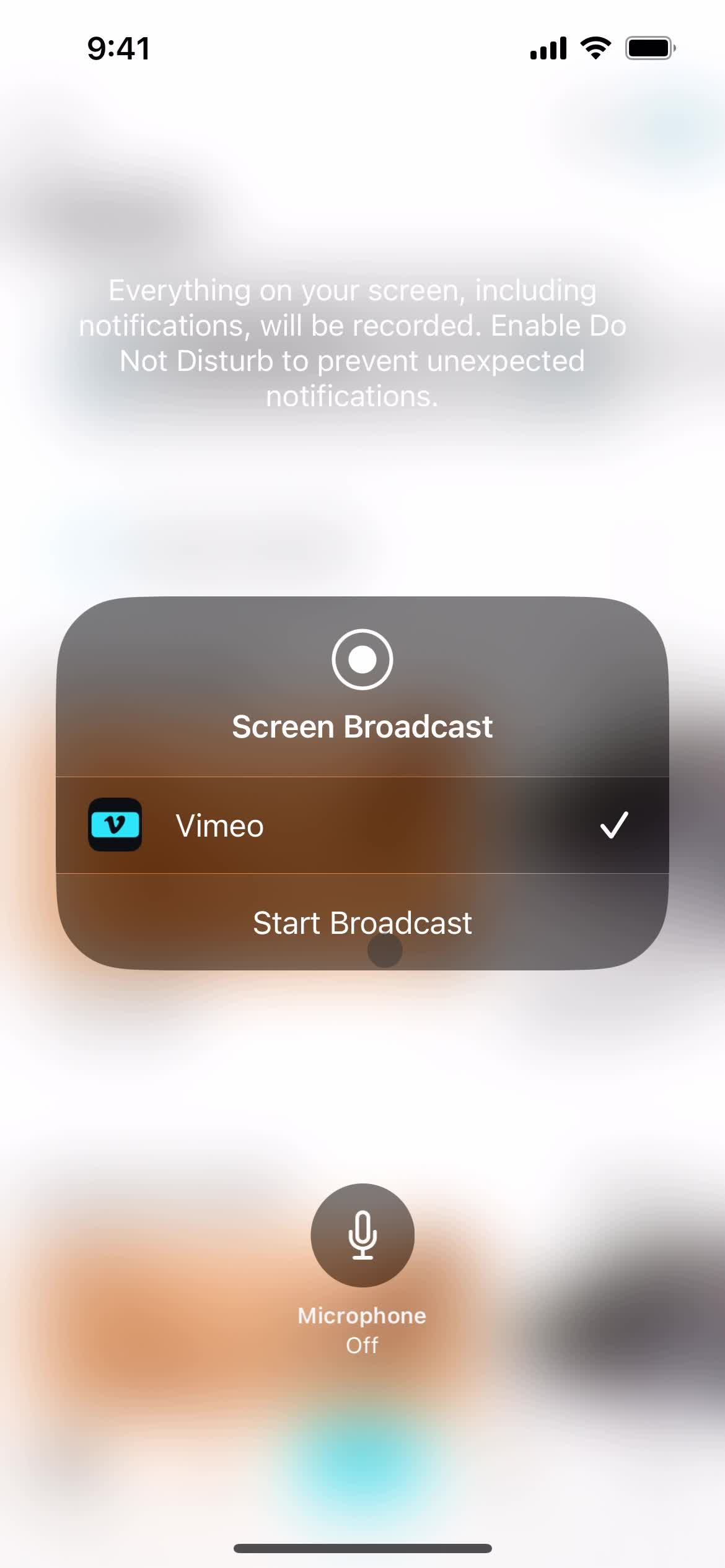 Recording your screen screenshot